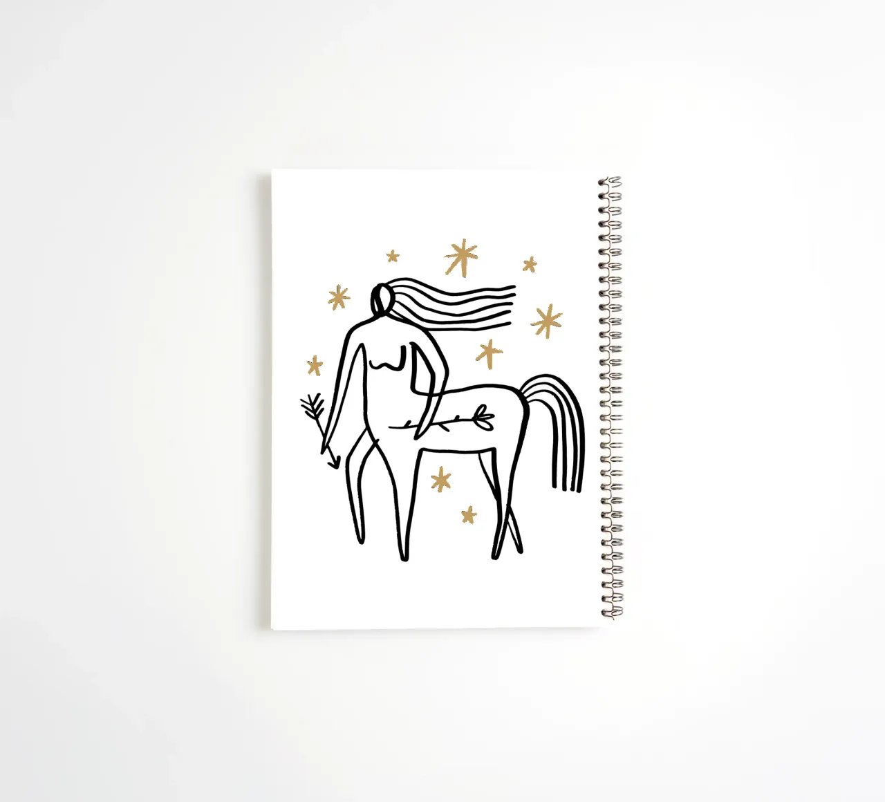 Sagittarius (Without Background) spiral notebook by treechild