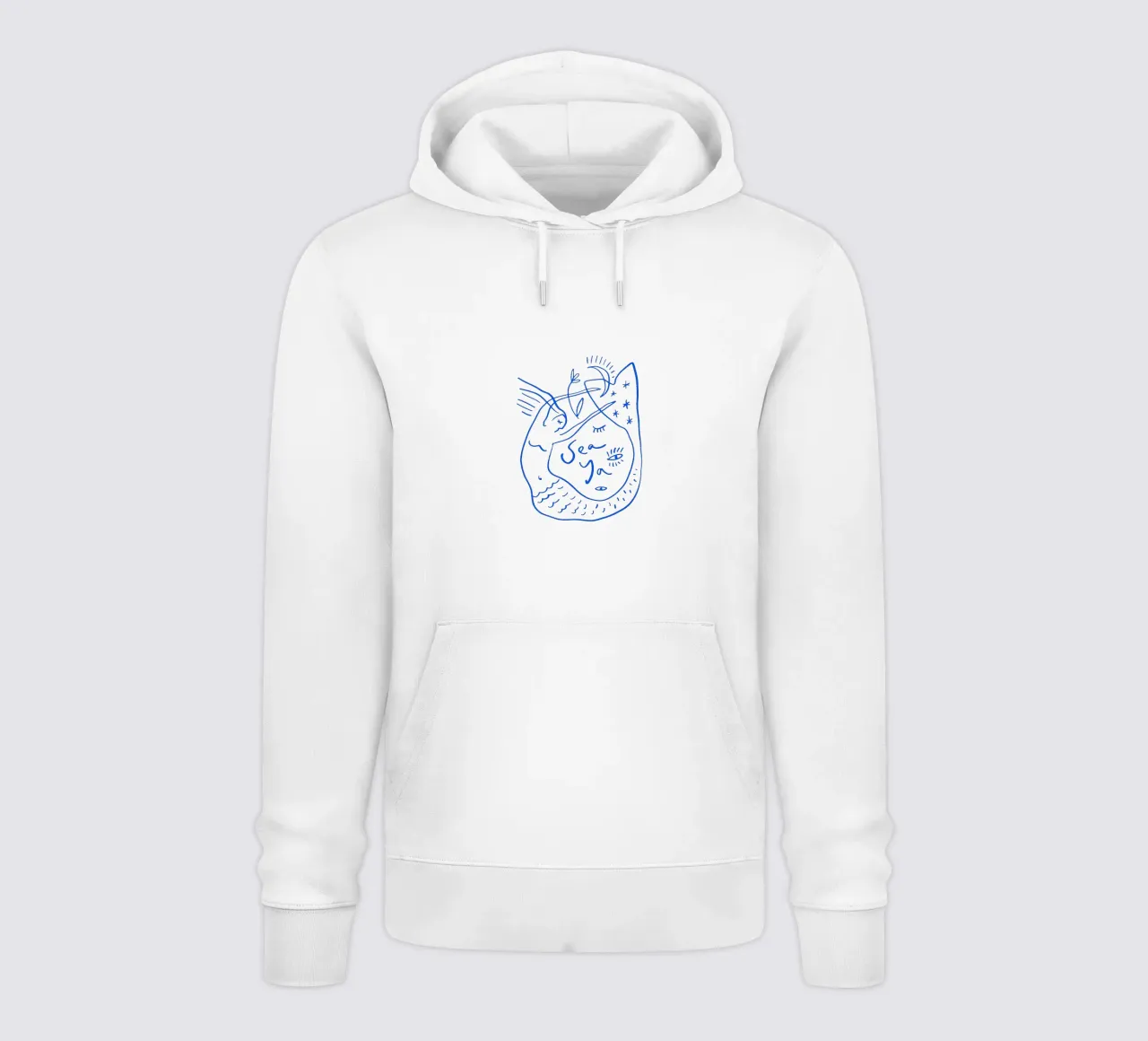 Sea Ya (Without Background) felpa con cappuccio da treechild