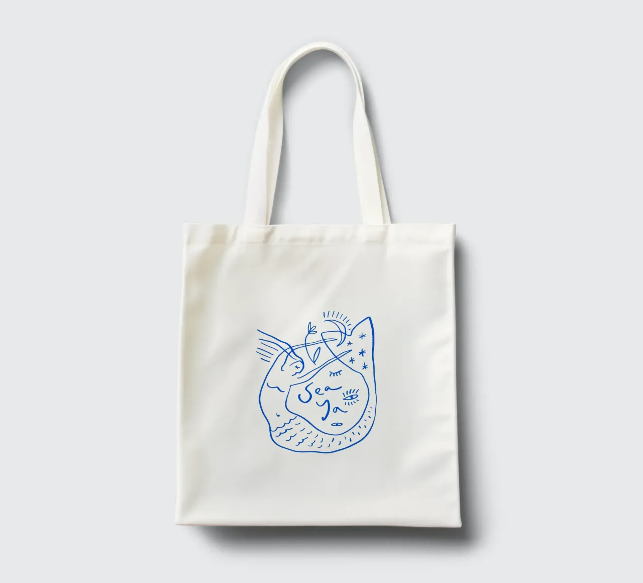 Sea Ya (Without Background) borsa in juta da treechild