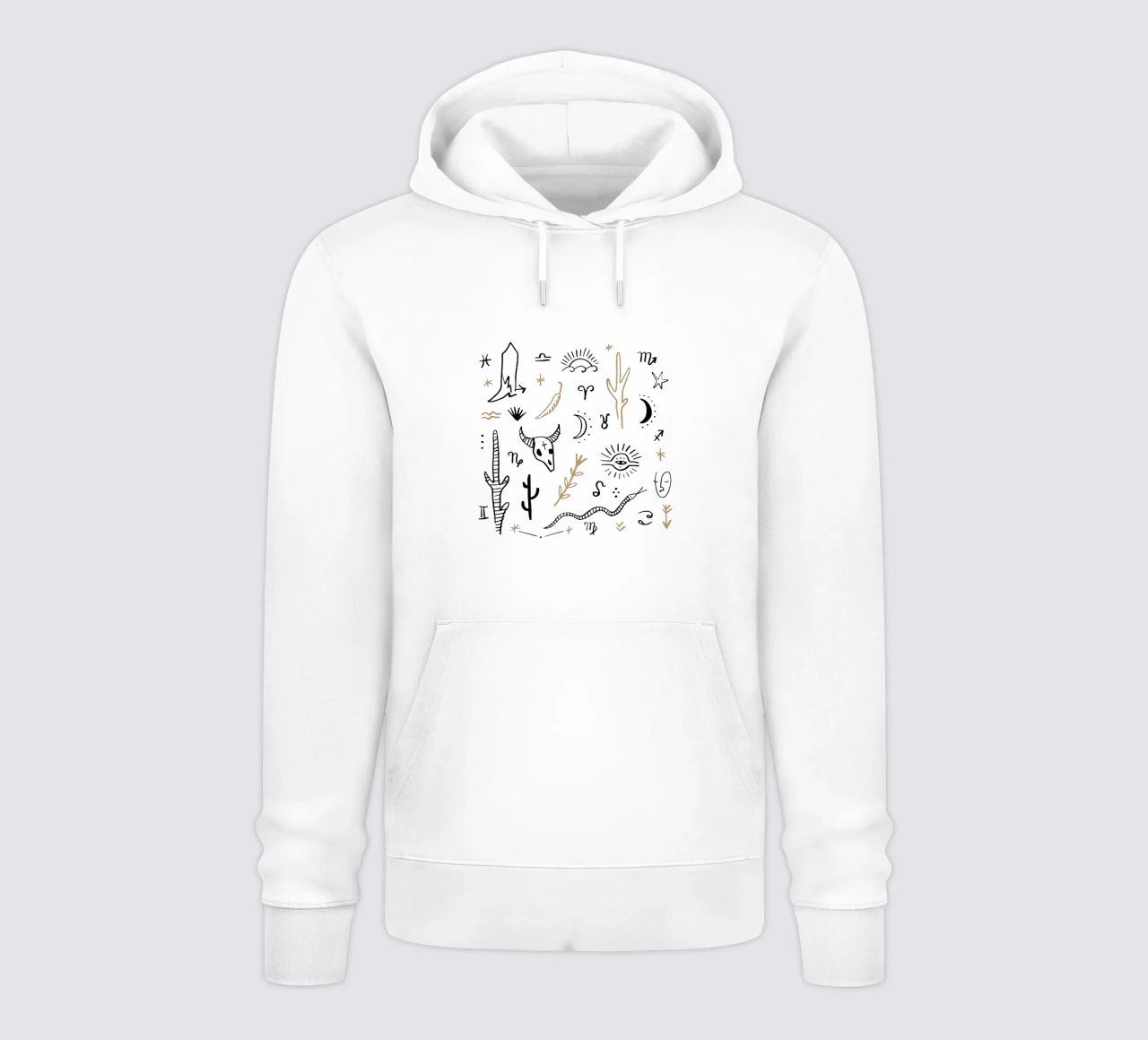 Zodiac Signs (Without Background) felpa con cappuccio da treechild