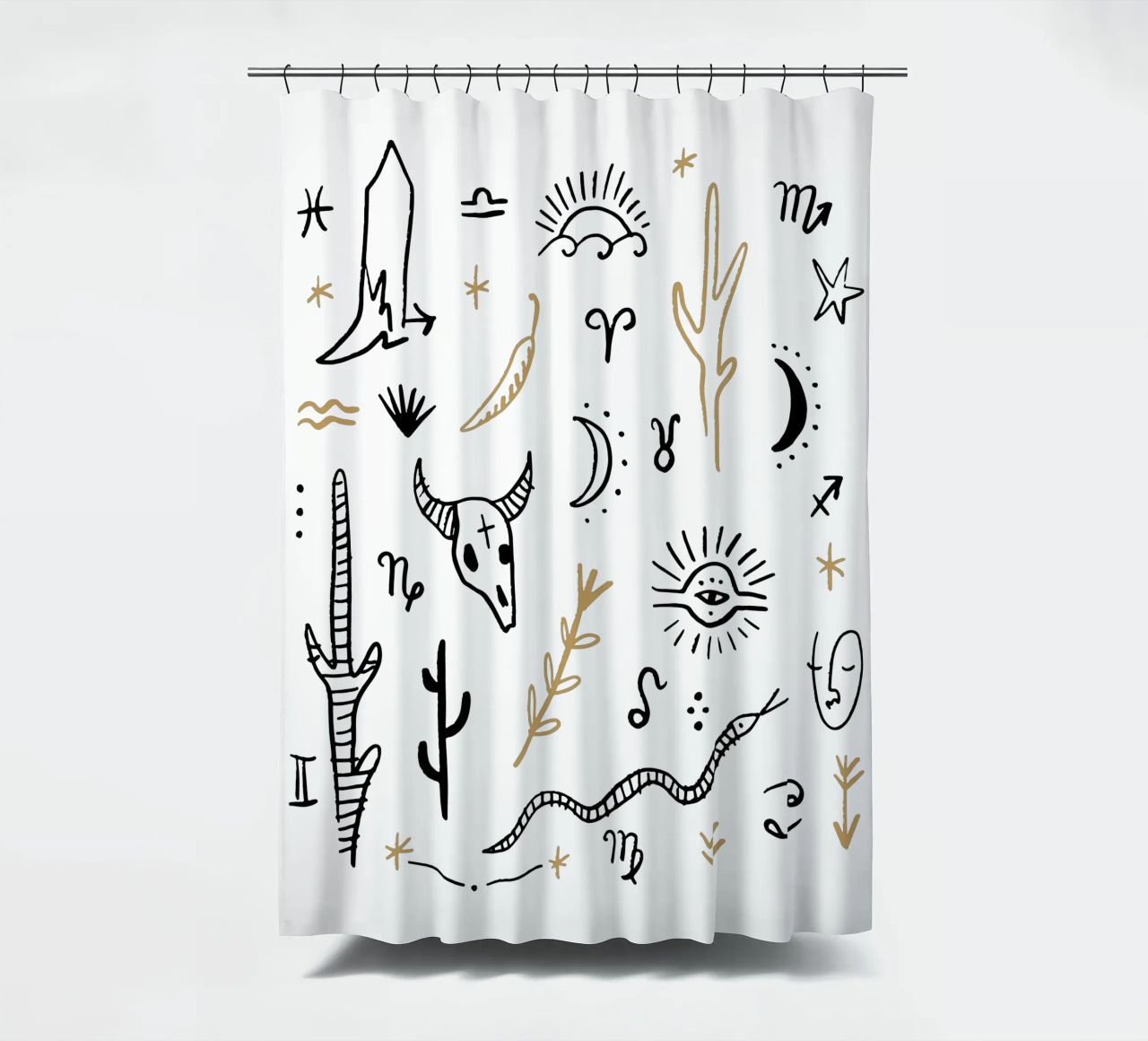 Zodiac Signs (Without Background) tenda da doccia da treechild