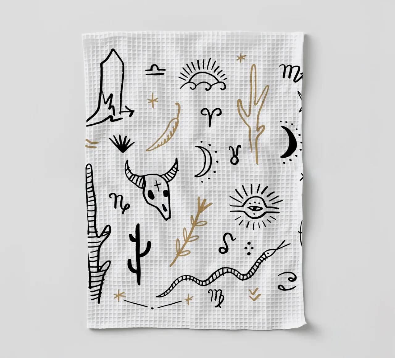 Zodiac Signs (Without Background) paño de cocina de treechild