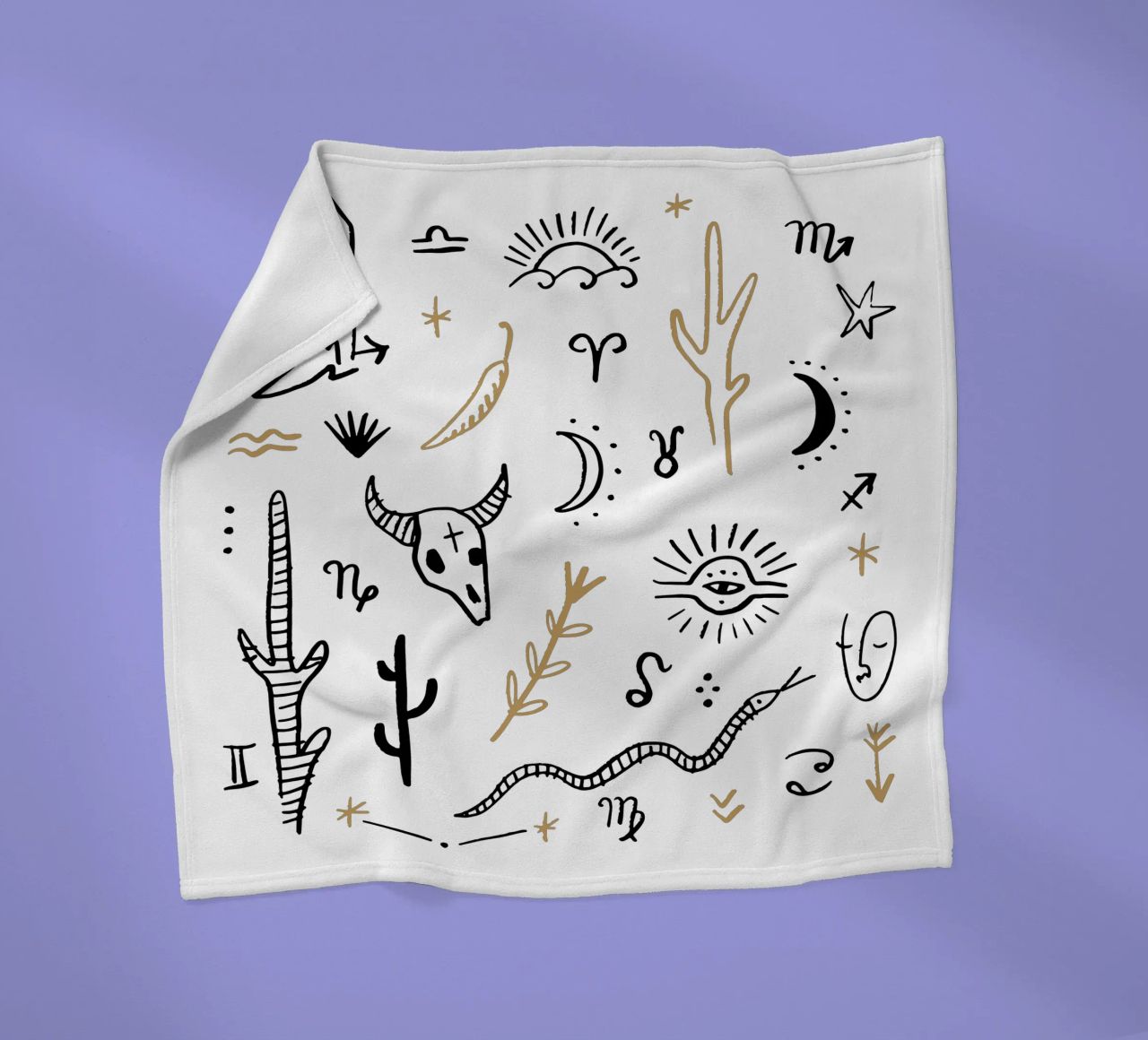 Zodiac Signs (Without Background) coperta in pile da treechild
