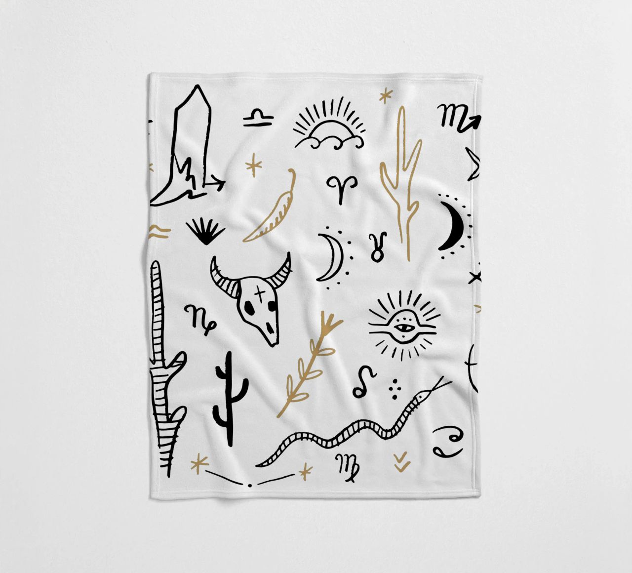 Zodiac Signs (Without Background) coperta in pile da treechild