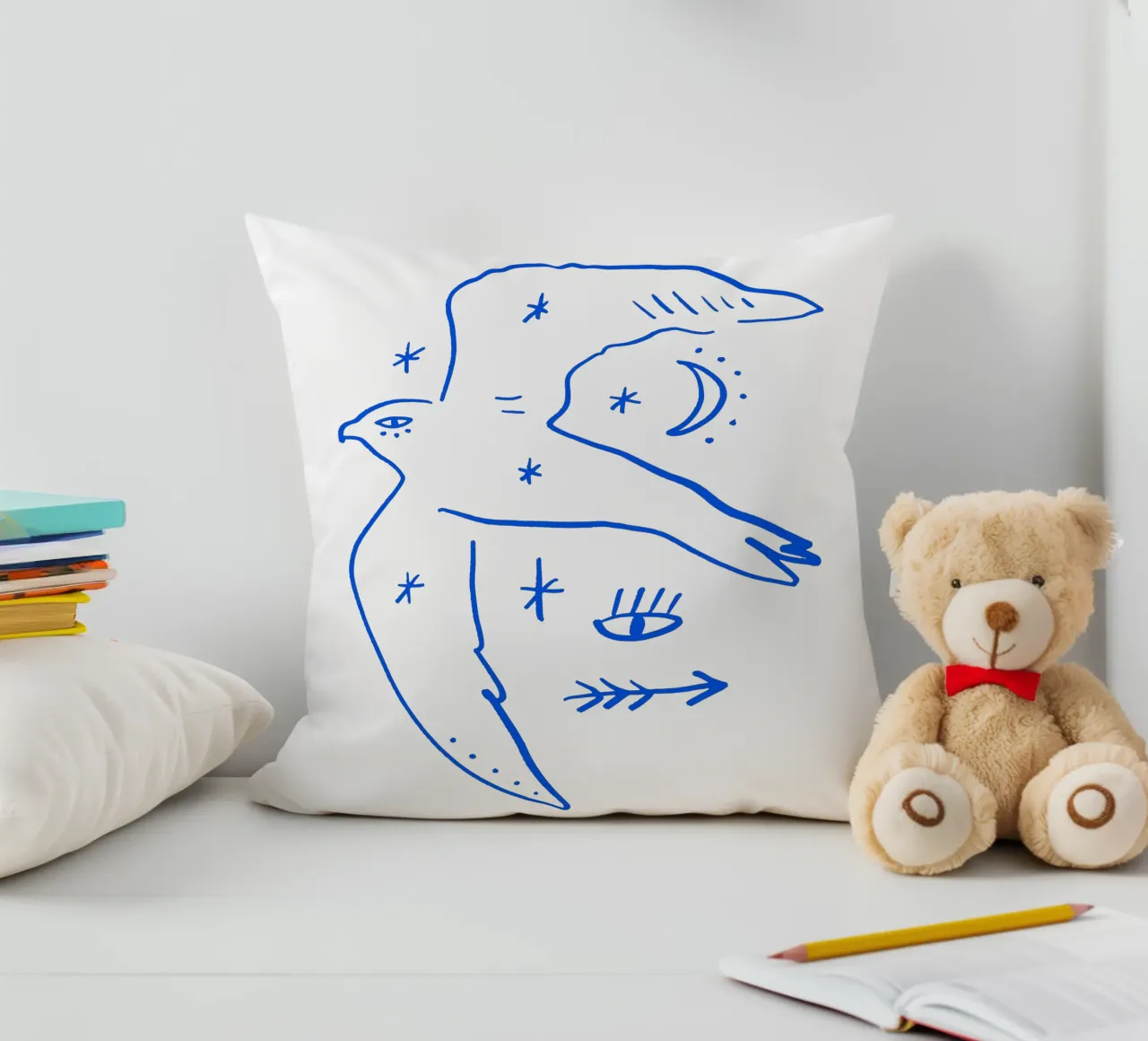 Bird Of Freedom (Without Background) cuscino da treechild