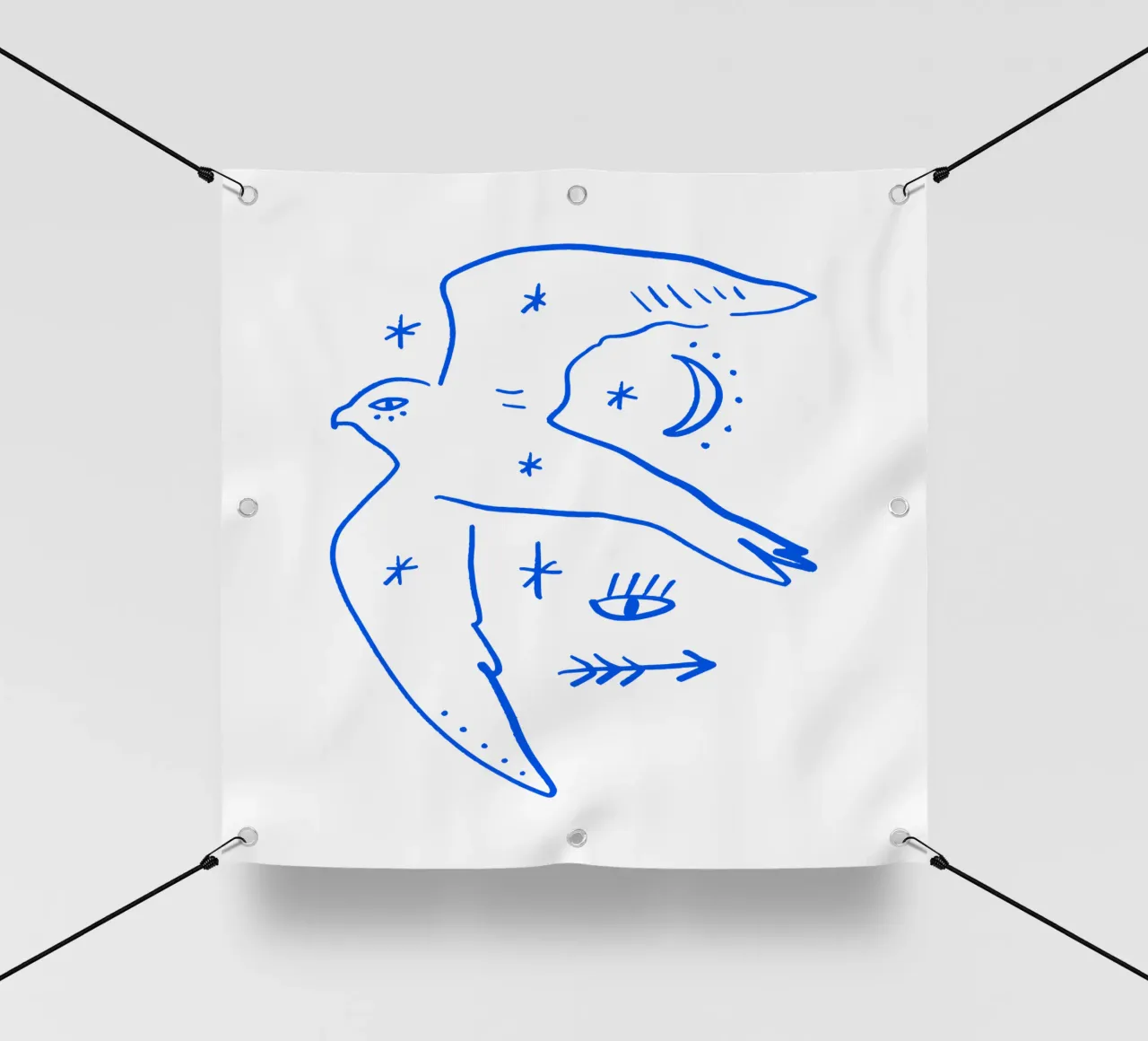 Bird Of Freedom (Without Background) telo in pvc da treechild