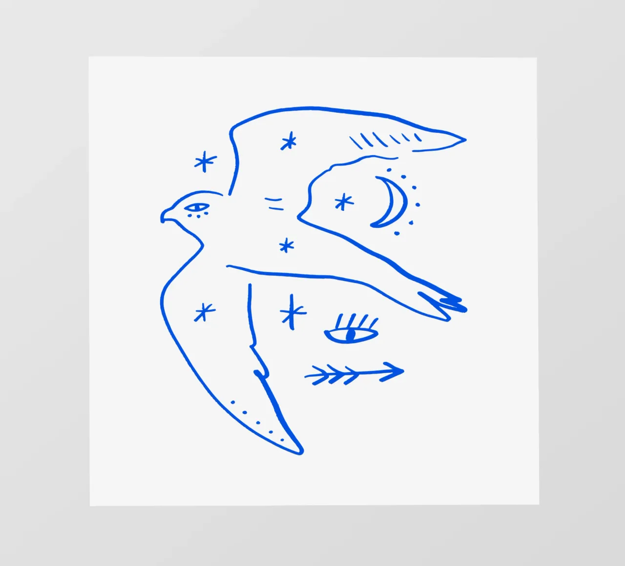 Bird Of Freedom (Without Background) telo in pvc da treechild