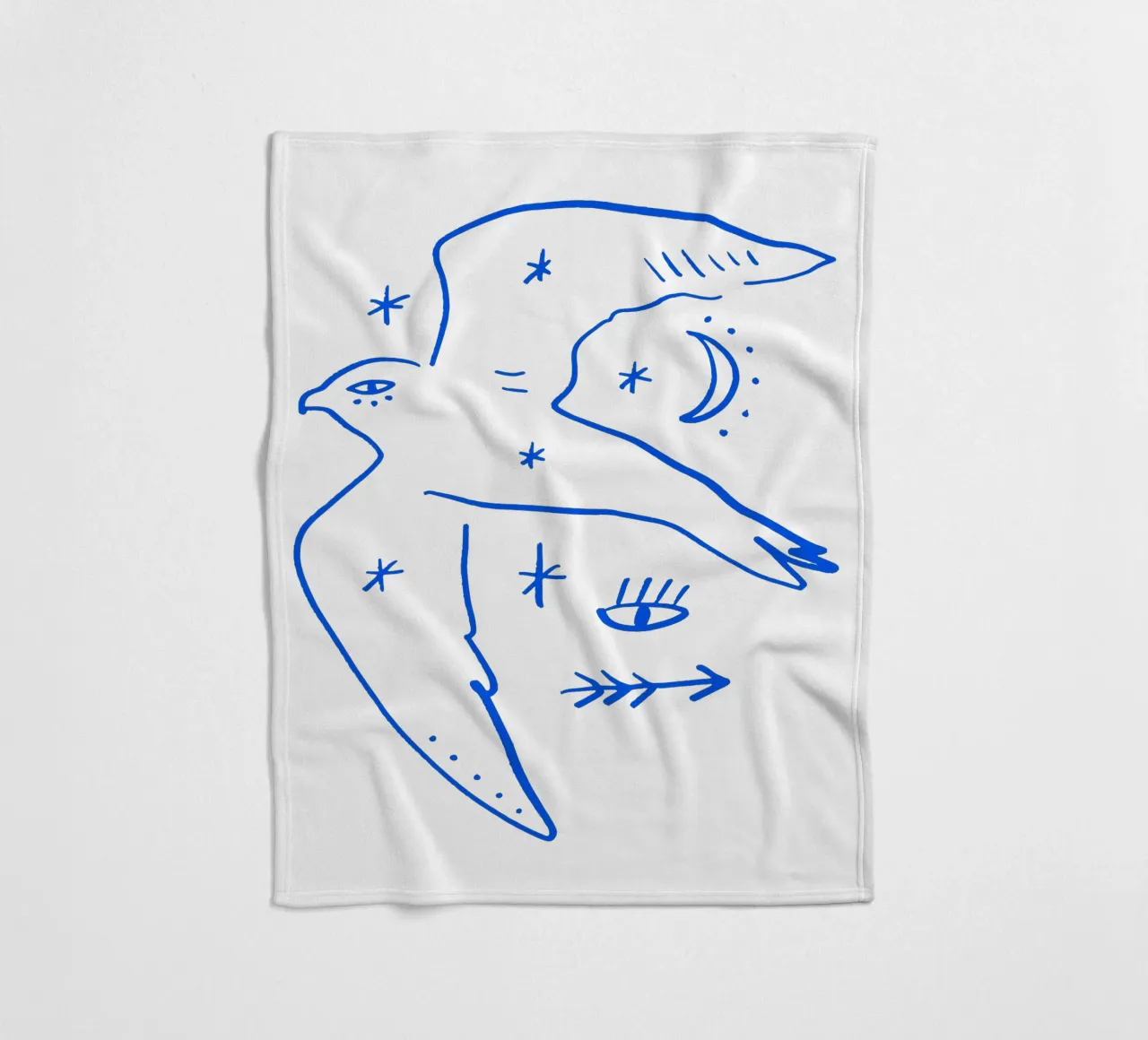 Bird Of Freedom (Without Background) coperta in pile da treechild