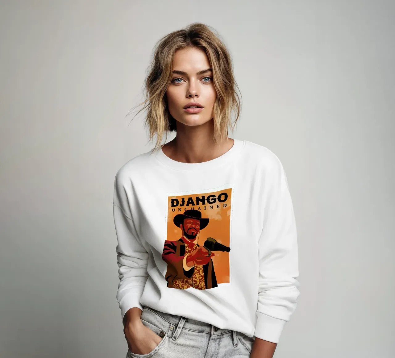 Django Unchained felpa da Gallery Print and Art Limited