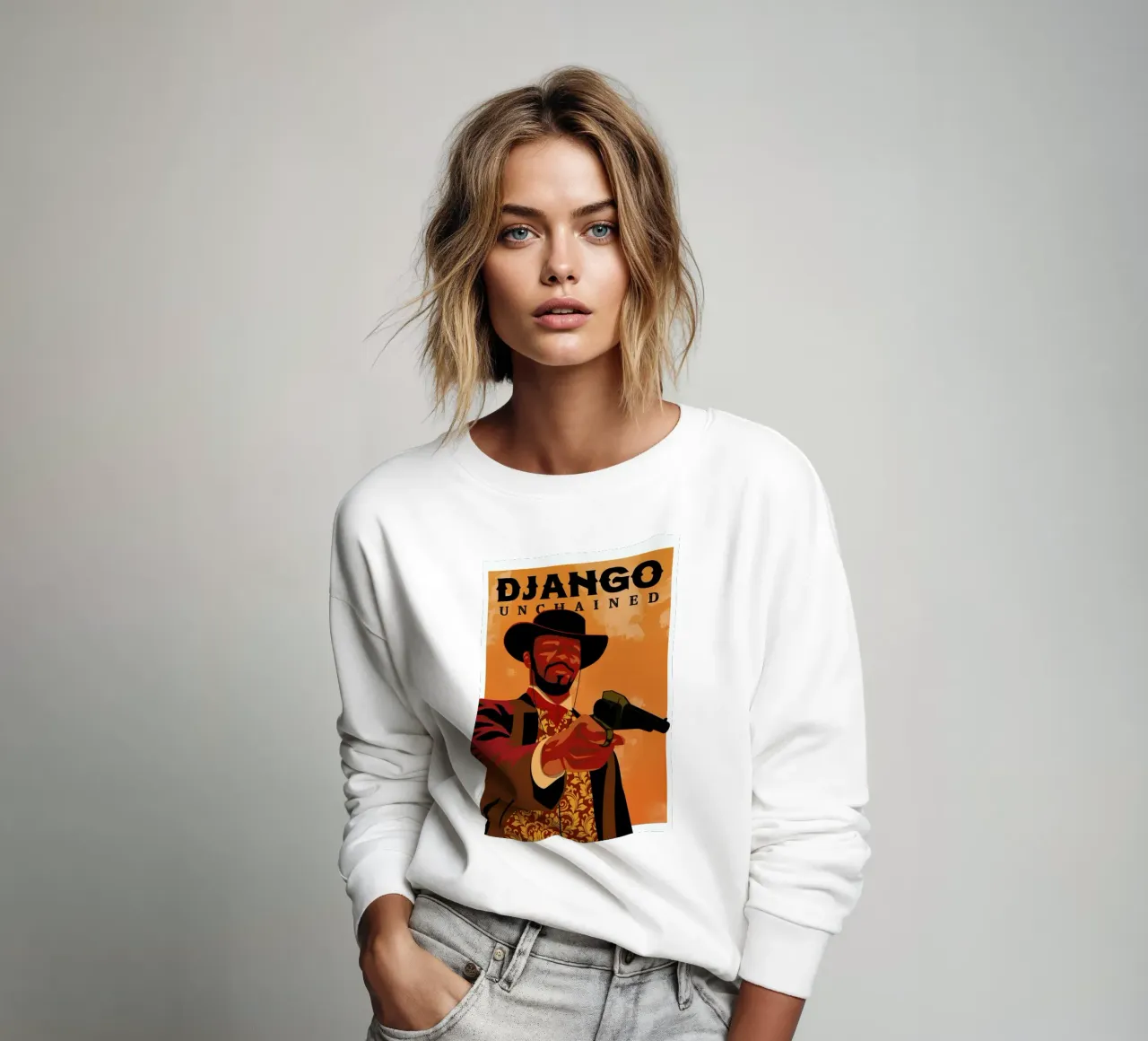 Django Unchained Sweatshirt von Gallery Print and Art Limited