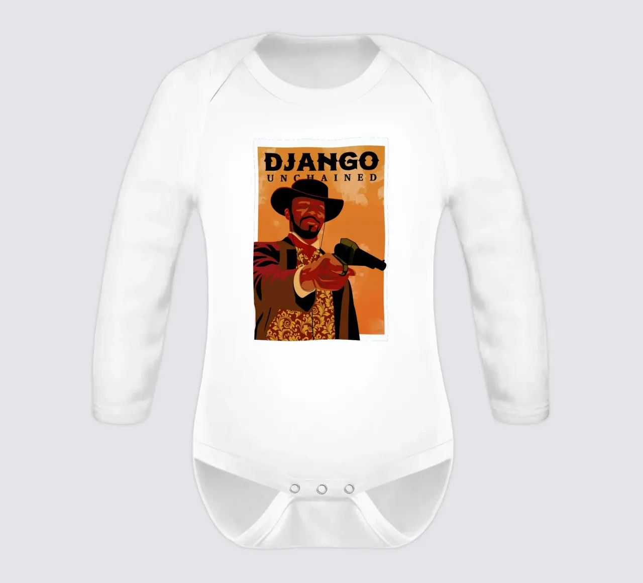 Django Unchained body neonato maniche lunghe da Gallery Print and Art Limited