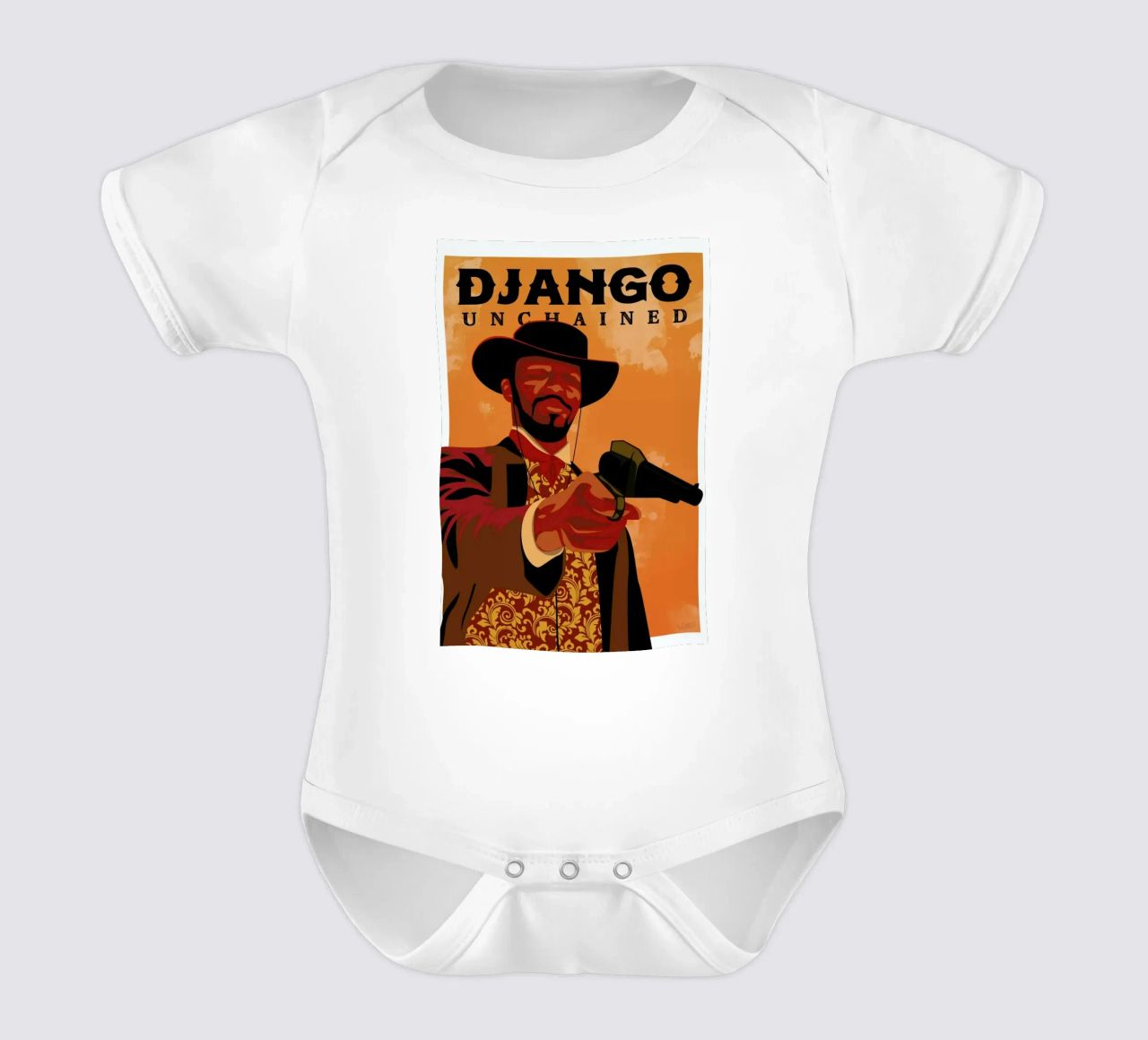 Django Unchained body neonato maniche corte da Gallery Print and Art Limited