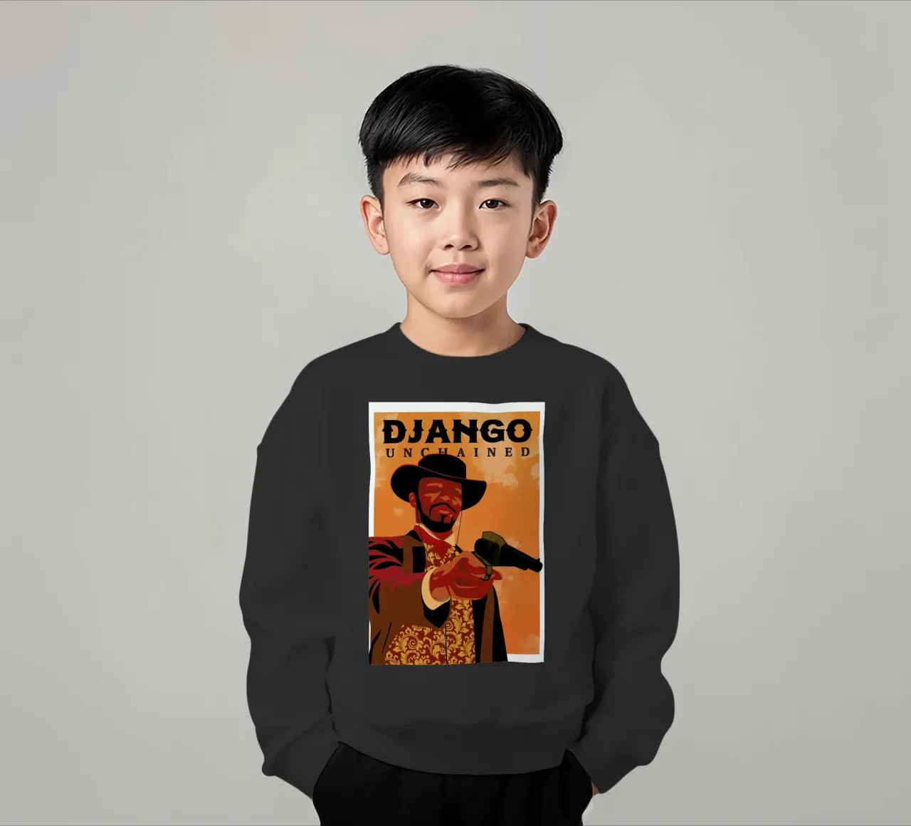 Django Unchained felpa bambino da Gallery Print and Art Limited