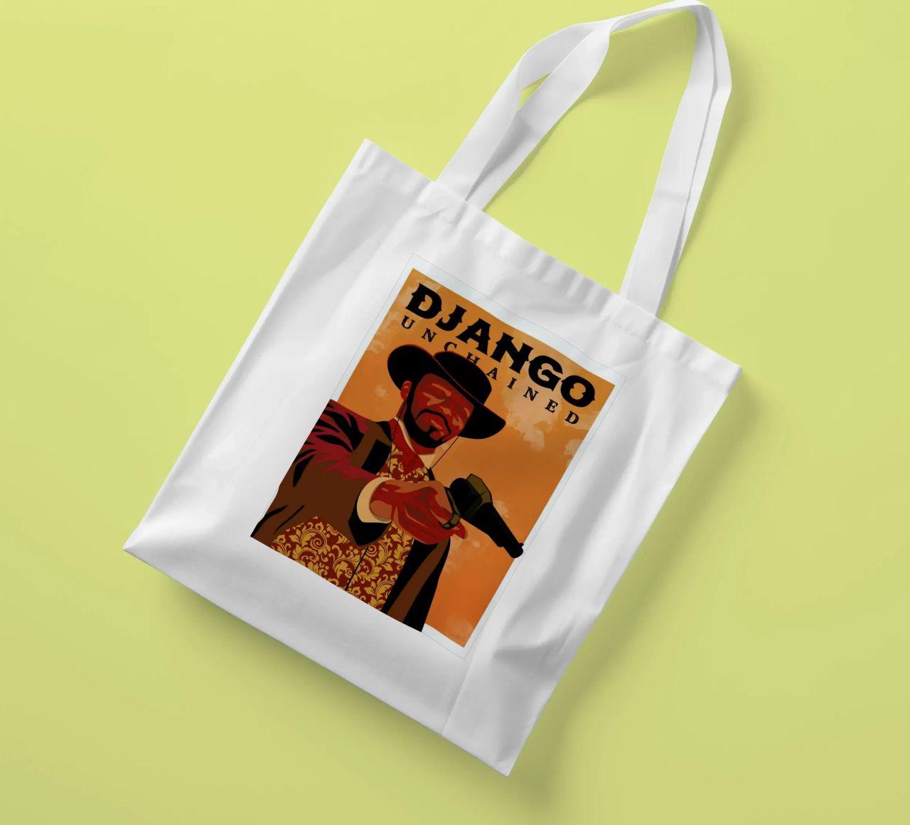 Django Unchained borsa in juta da Gallery Print and Art Limited
