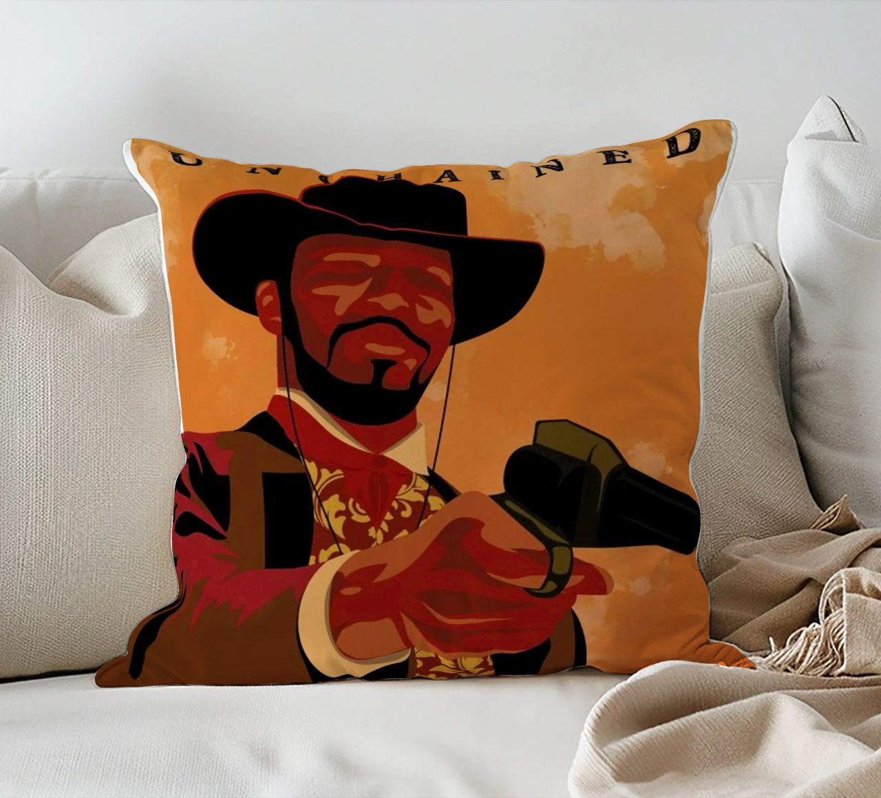 Django Unchained cuscino da Gallery Print and Art Limited