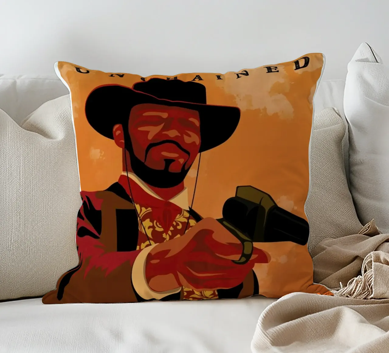 Django Unchained cuscino da Gallery Print and Art Limited