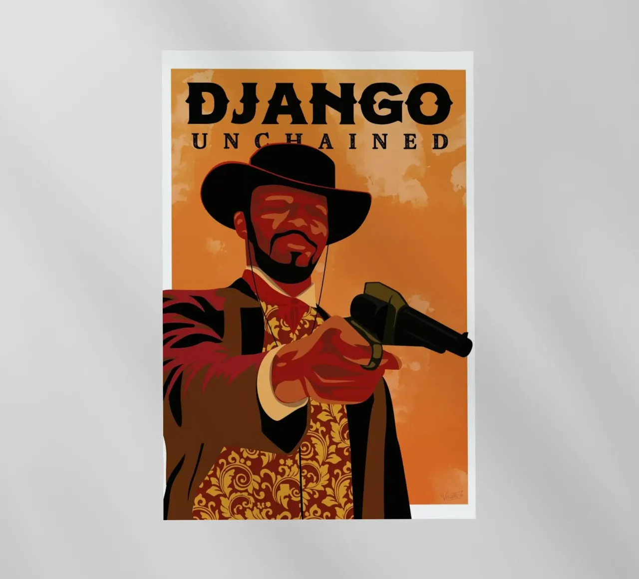 Django Unchained lámina retroiluminada de Gallery Print and Art Limited