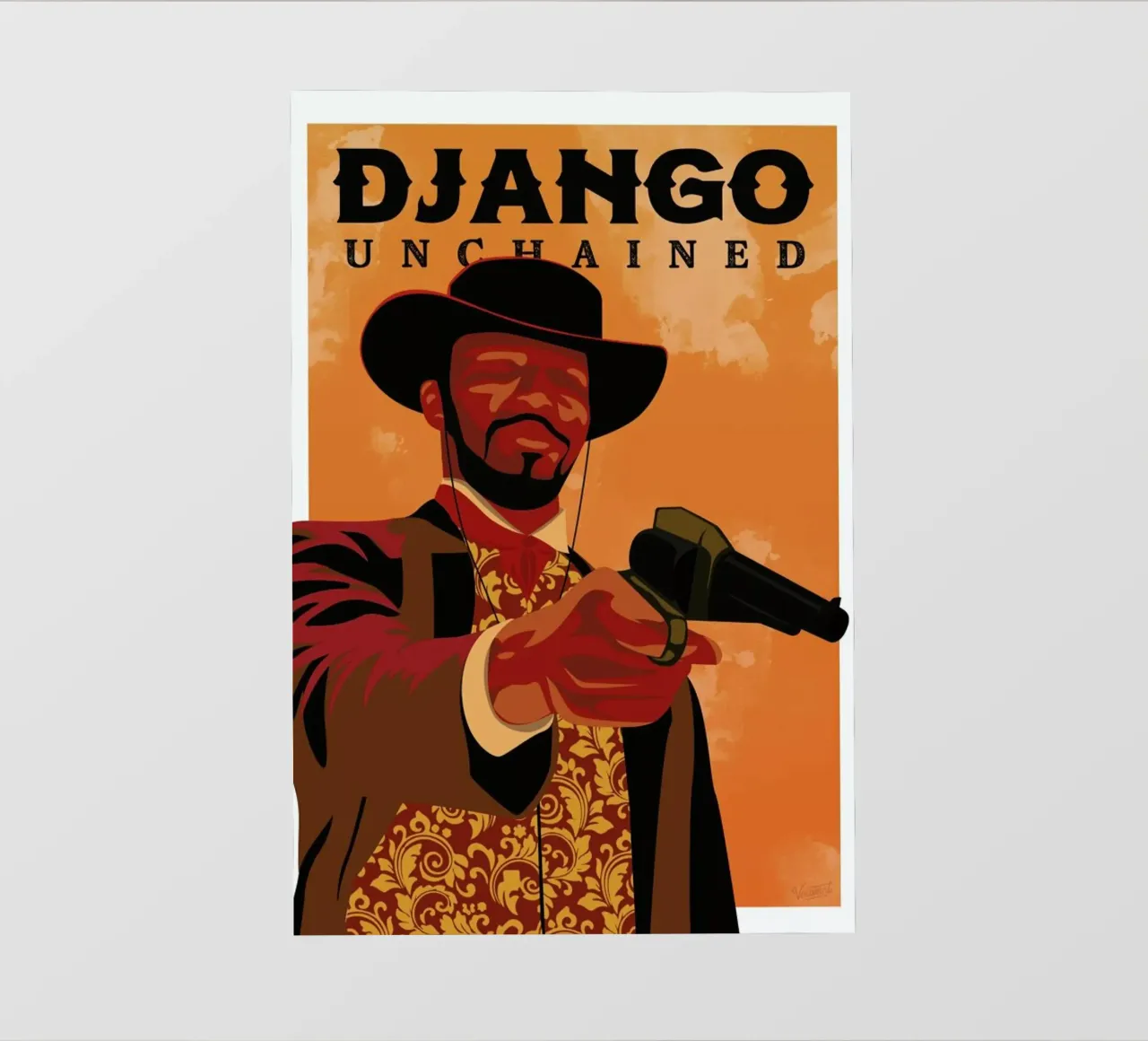 Django Unchained pellicola backlit da Gallery Print and Art Limited