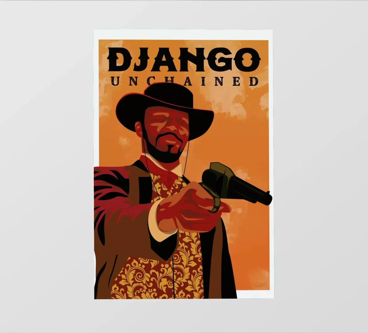 Django Unchained pellicola backlit da Gallery Print and Art Limited