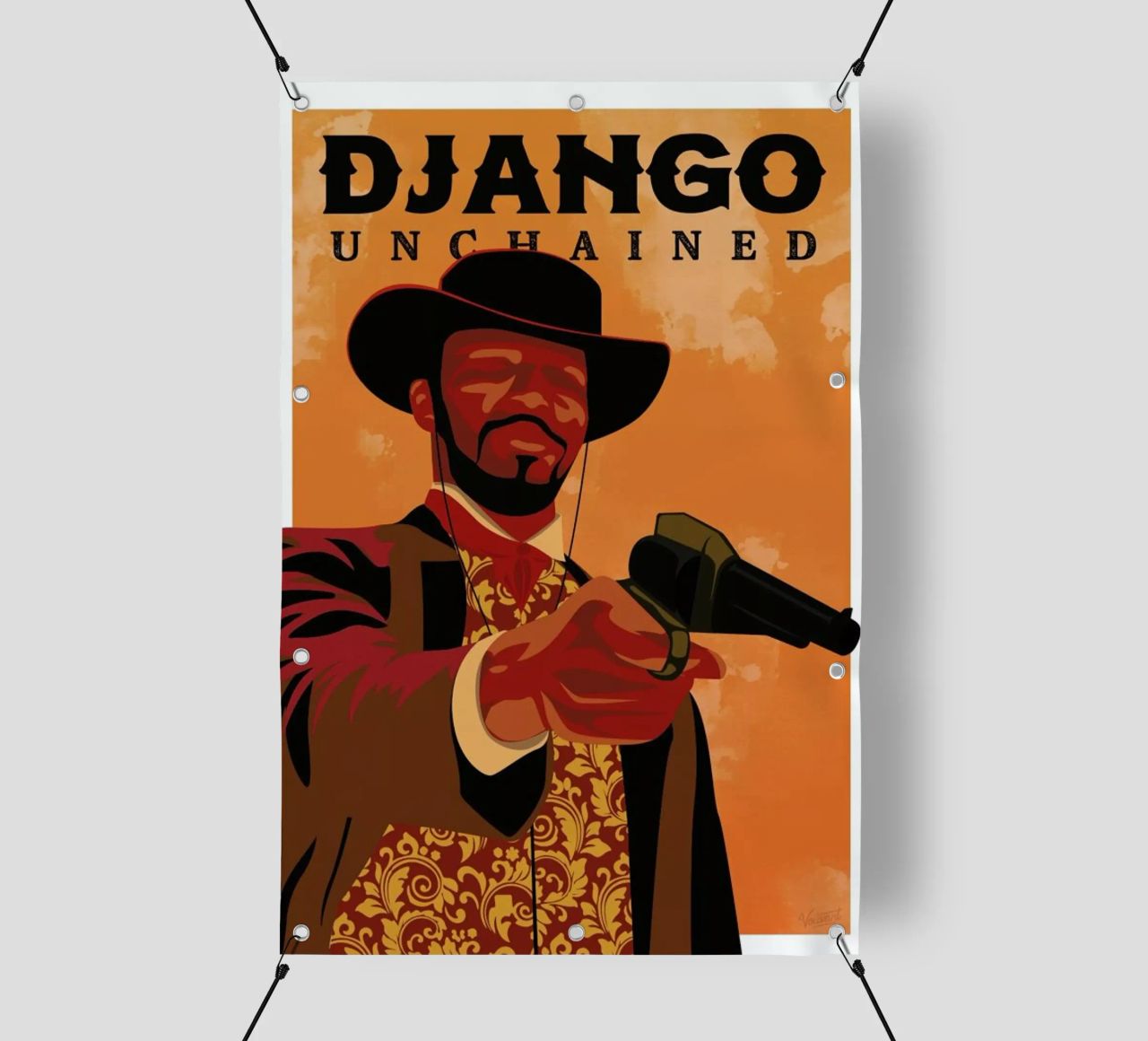 Django Unchained telo in pvc da Gallery Print and Art Limited
