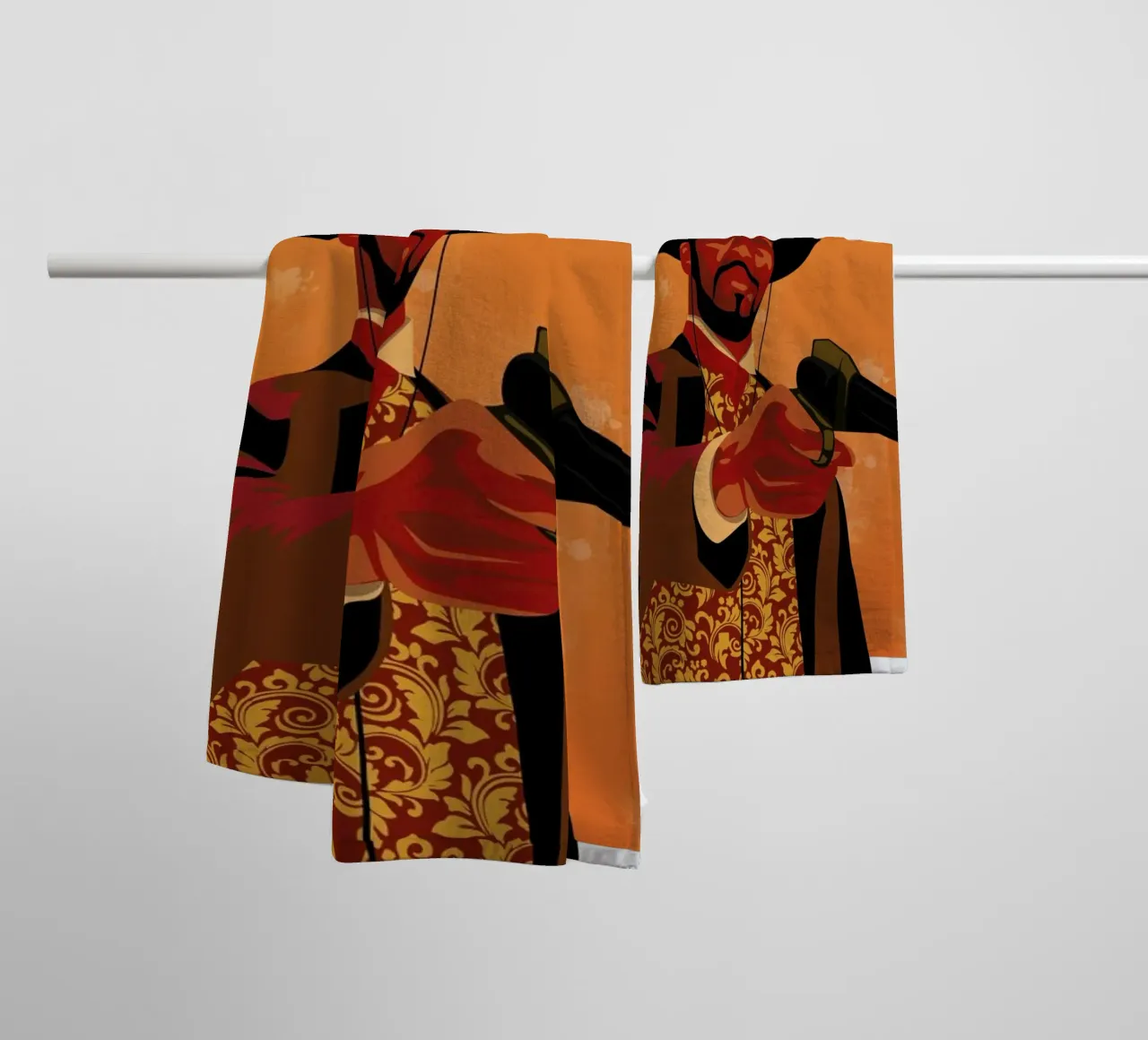 Django Unchained asciugamano da bagno da Gallery Print and Art Limited