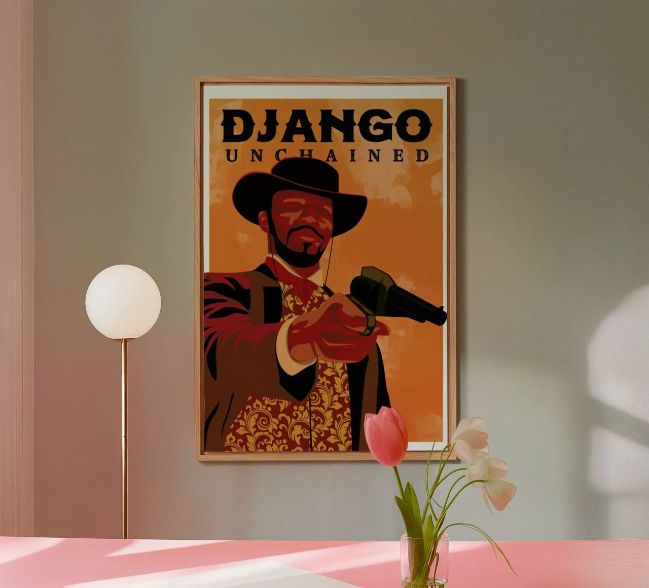 Django Unchained alluminio dibond da Gallery Print and Art Limited