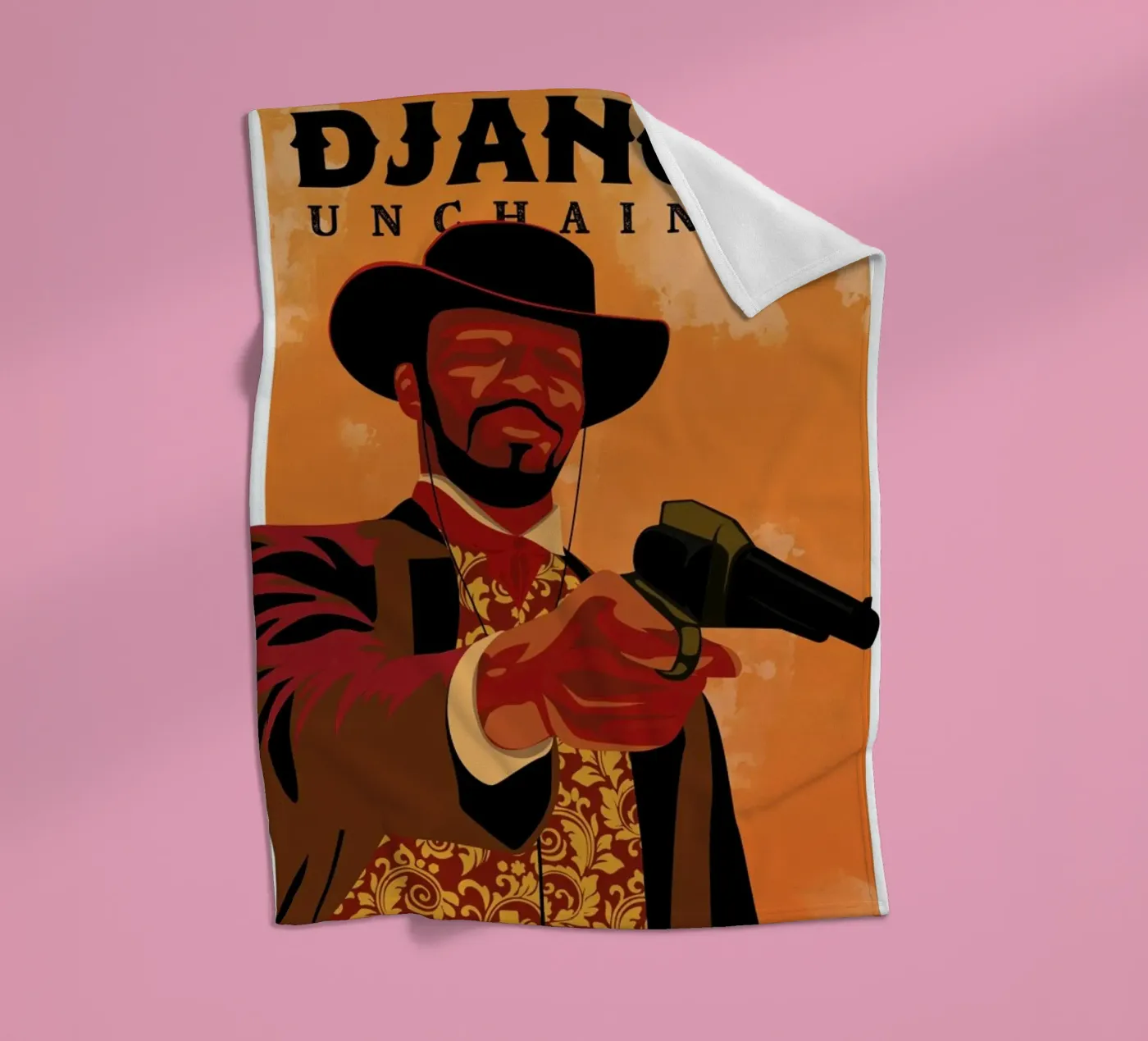 Django Unchained coperta in pile da Gallery Print and Art Limited