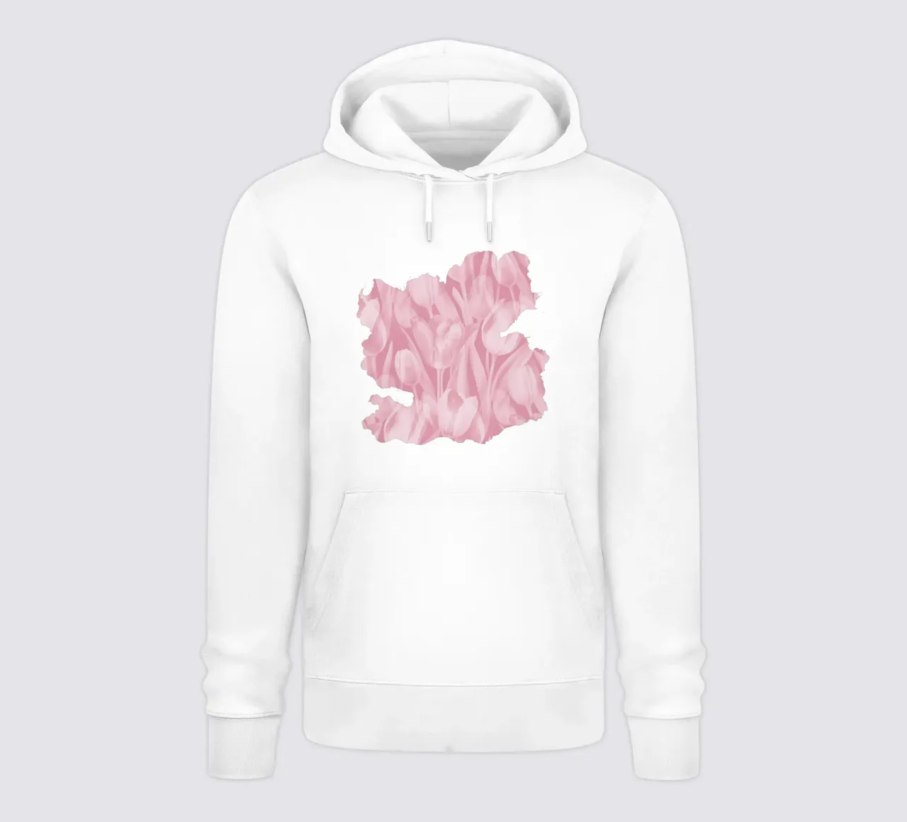 Tulipani rosa e bianchi felpa con cappuccio da SilverPegasus