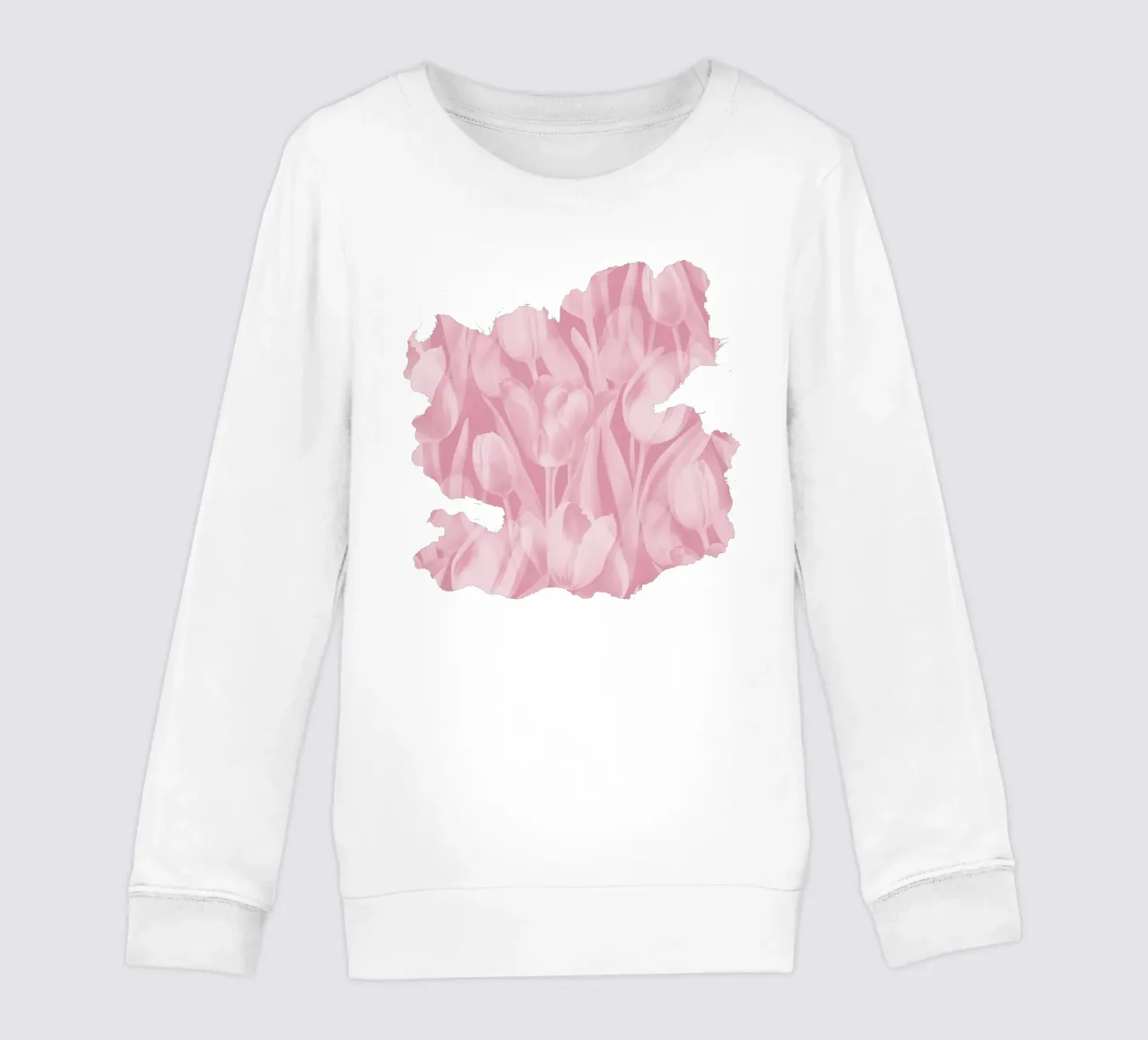 Tulipani rosa e bianchi felpa bambino da SilverPegasus