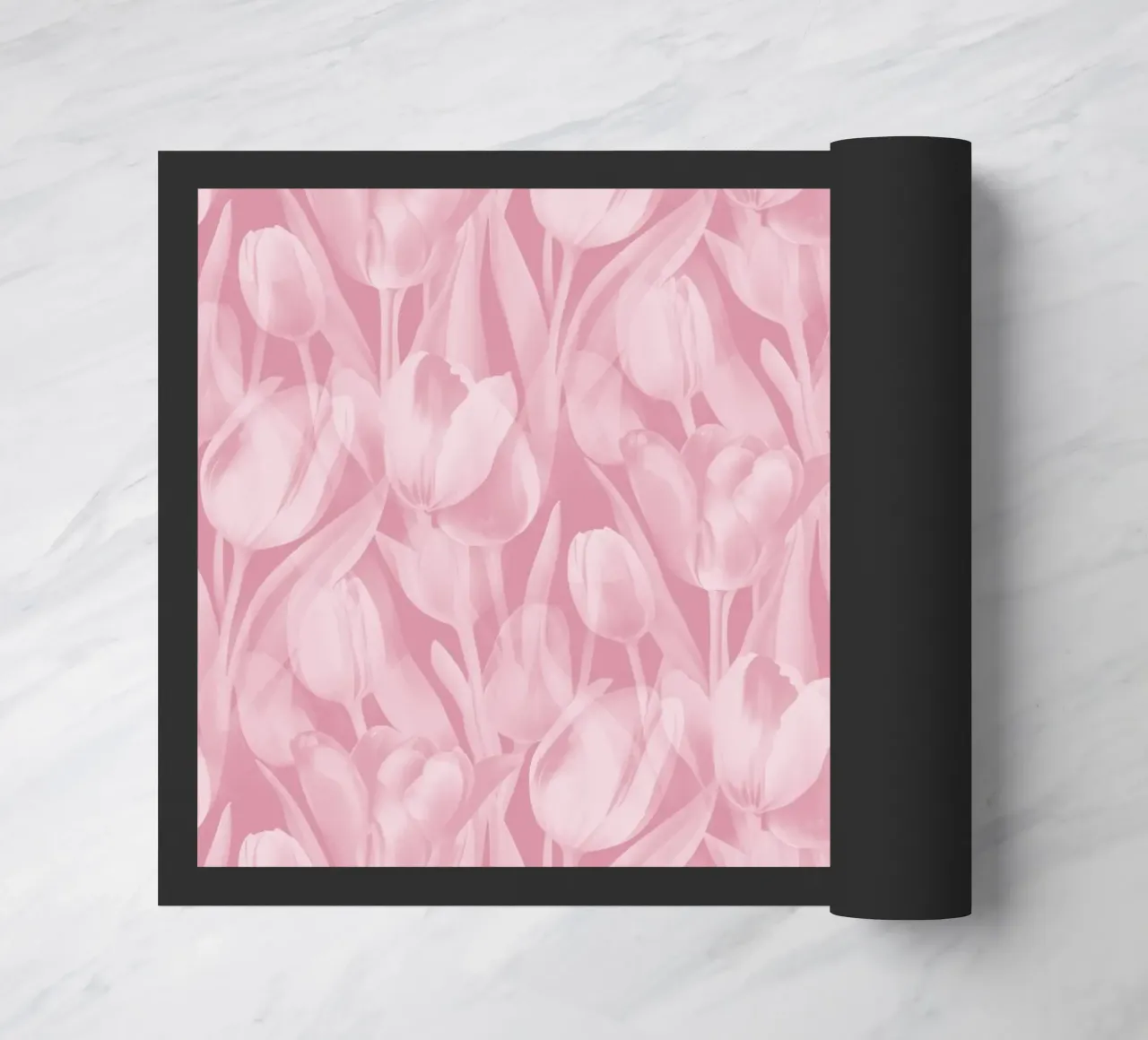 Tulipani rosa e bianchi zerbino da SilverPegasus