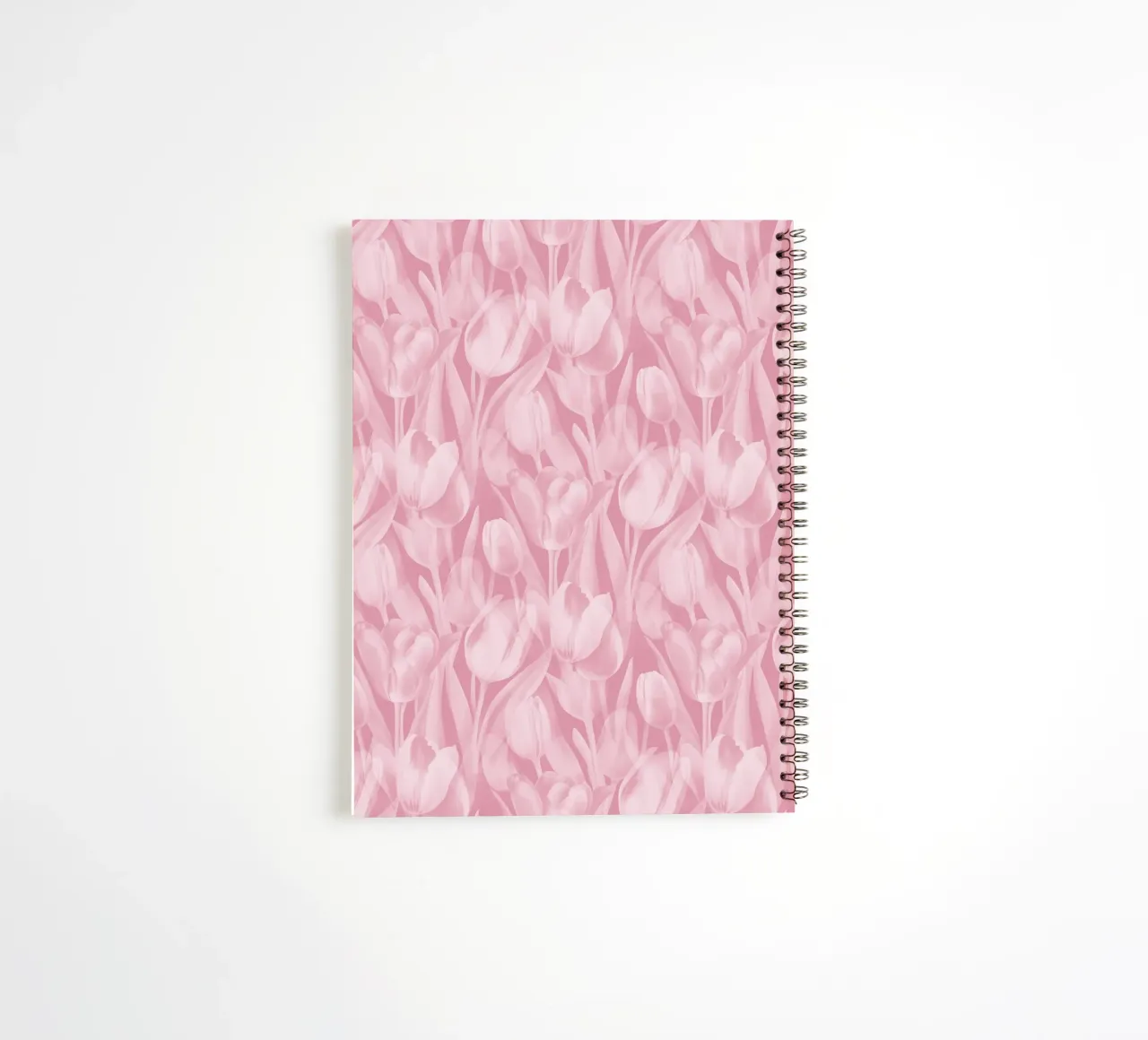Tulipes roses et blanches carnet à spirale de SilverPegasus