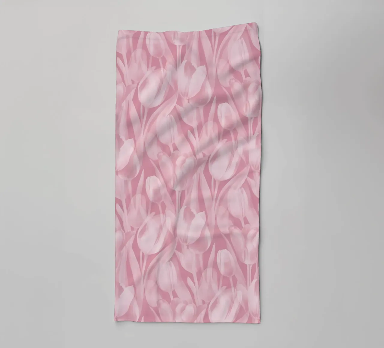 Tulips Pink and White towel by SilverPegasus