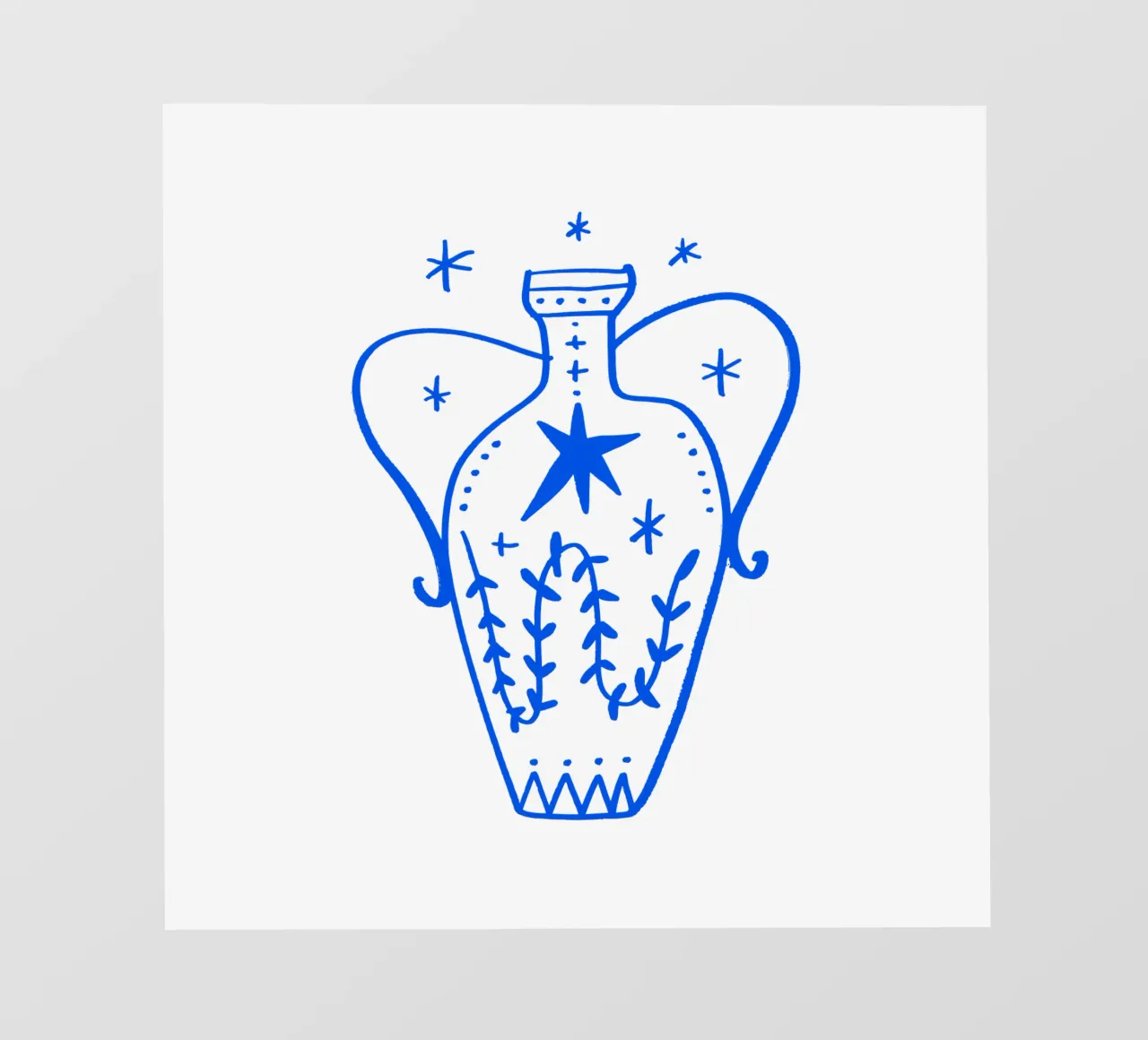 Blue Amphora (Without Background) pellicola backlit da treechild