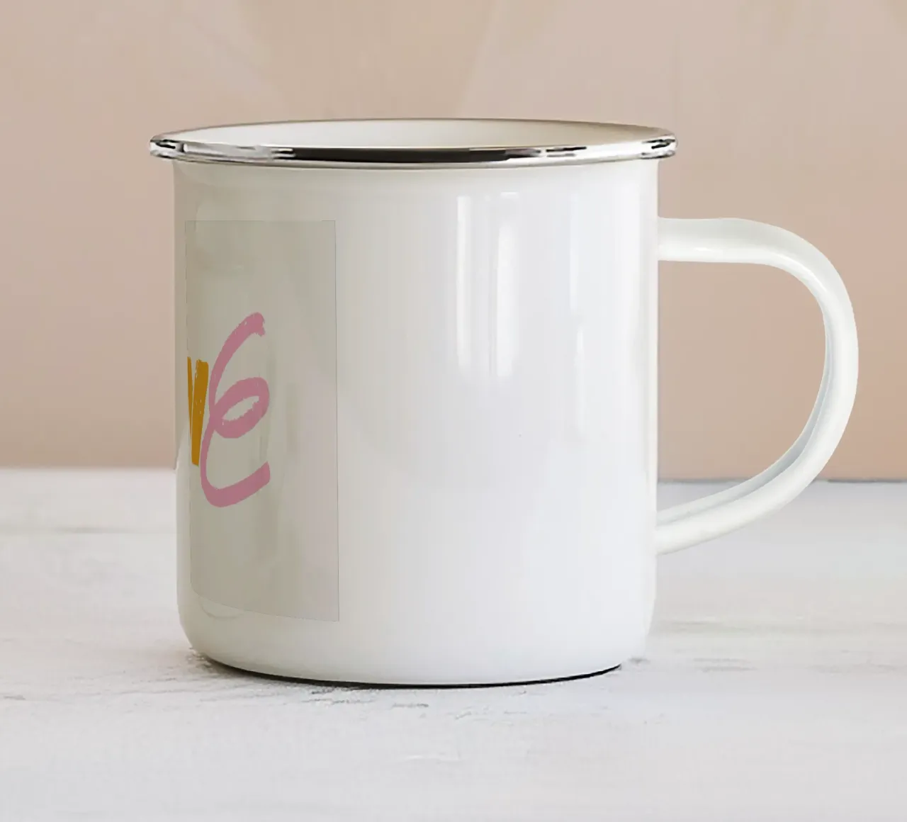 Love tazza in smalto da Pure