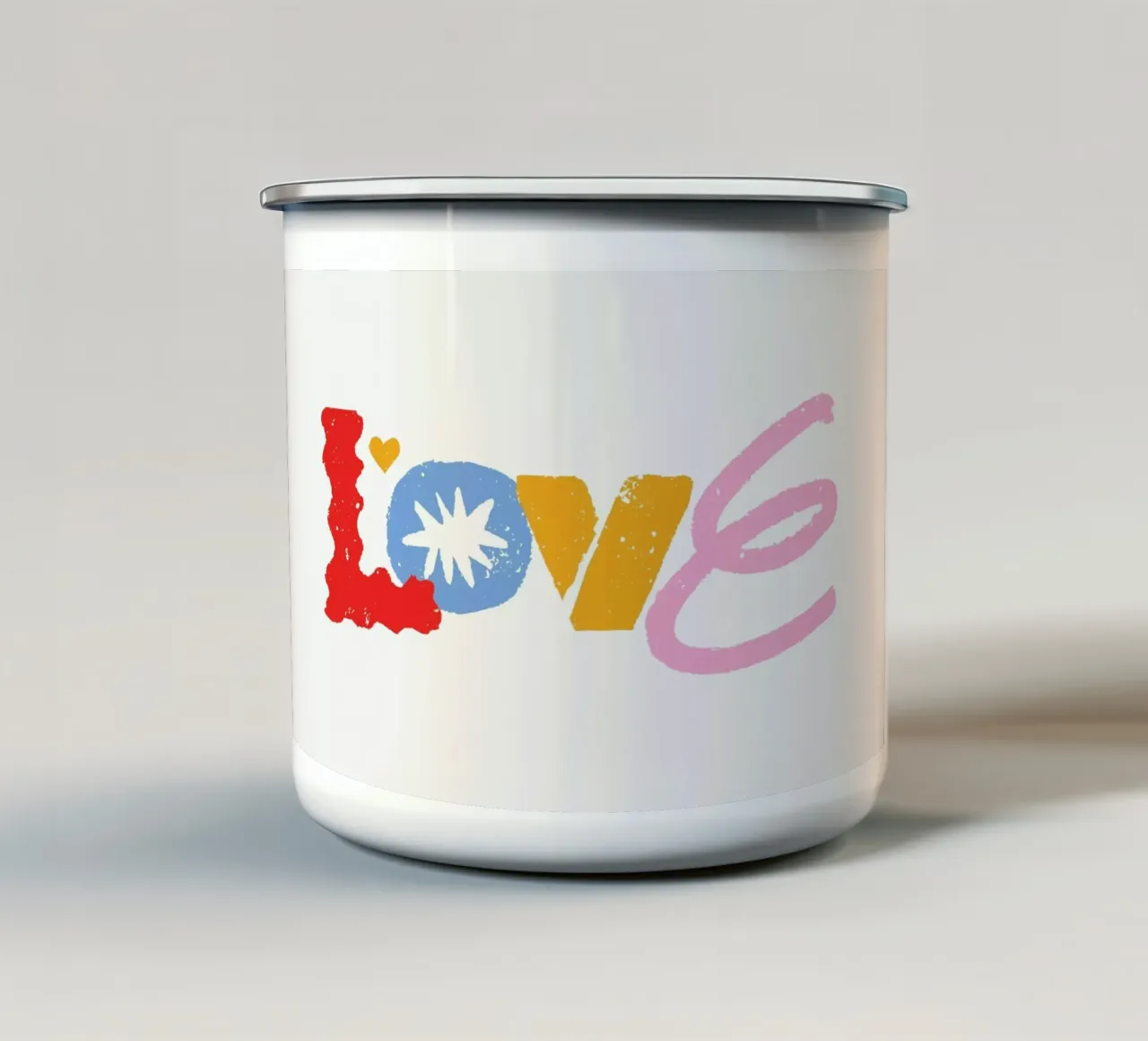 Love tazza in smalto da Pure
