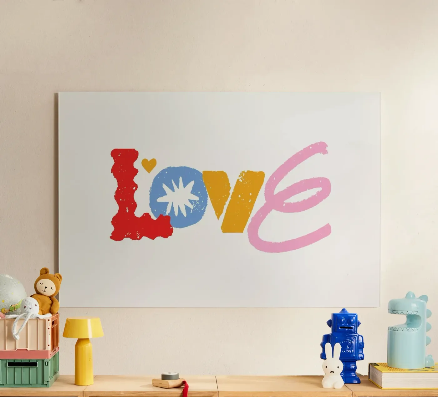 Love acrylic glass by Pure