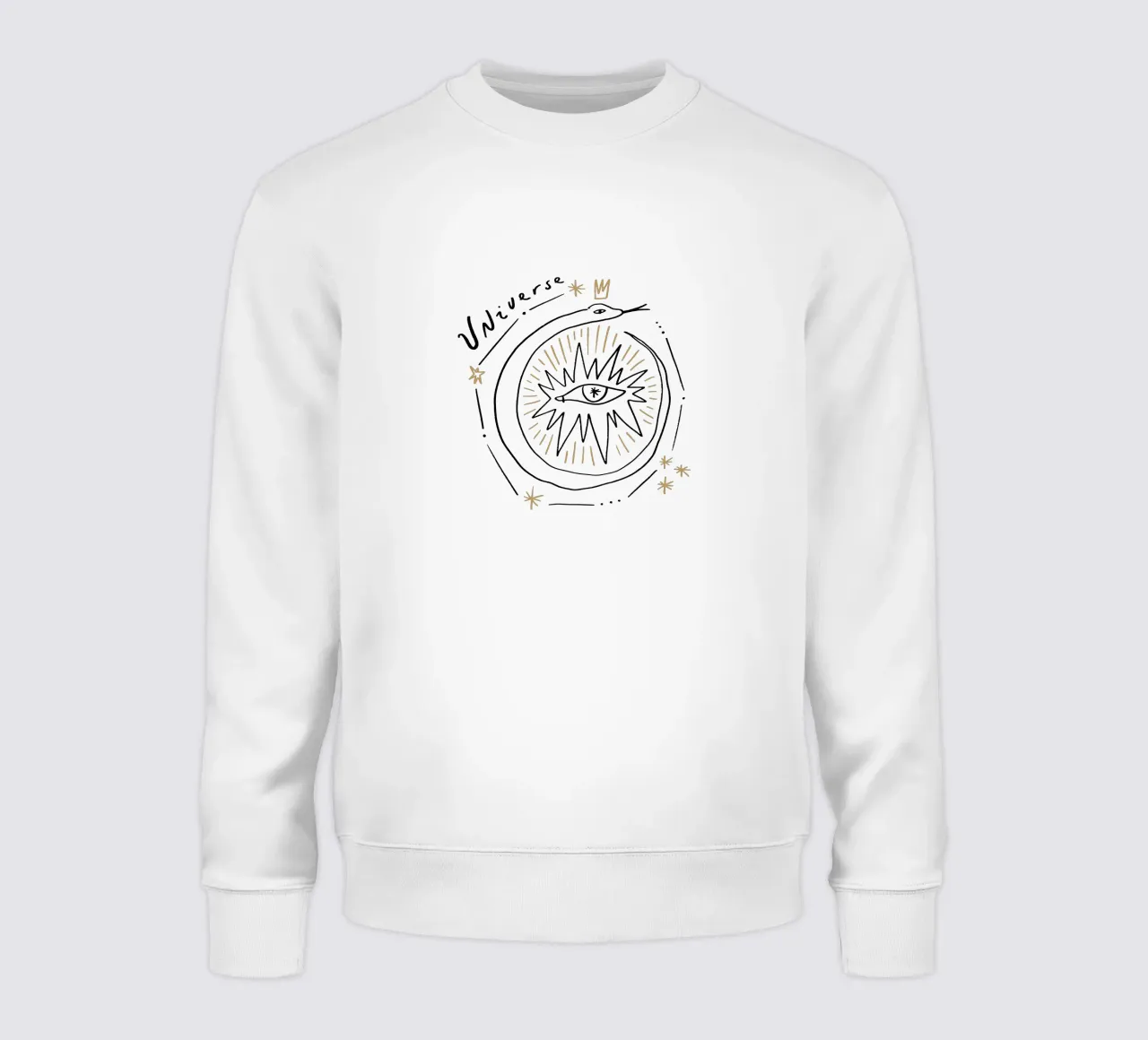 Universe (Without Background) felpa da treechild