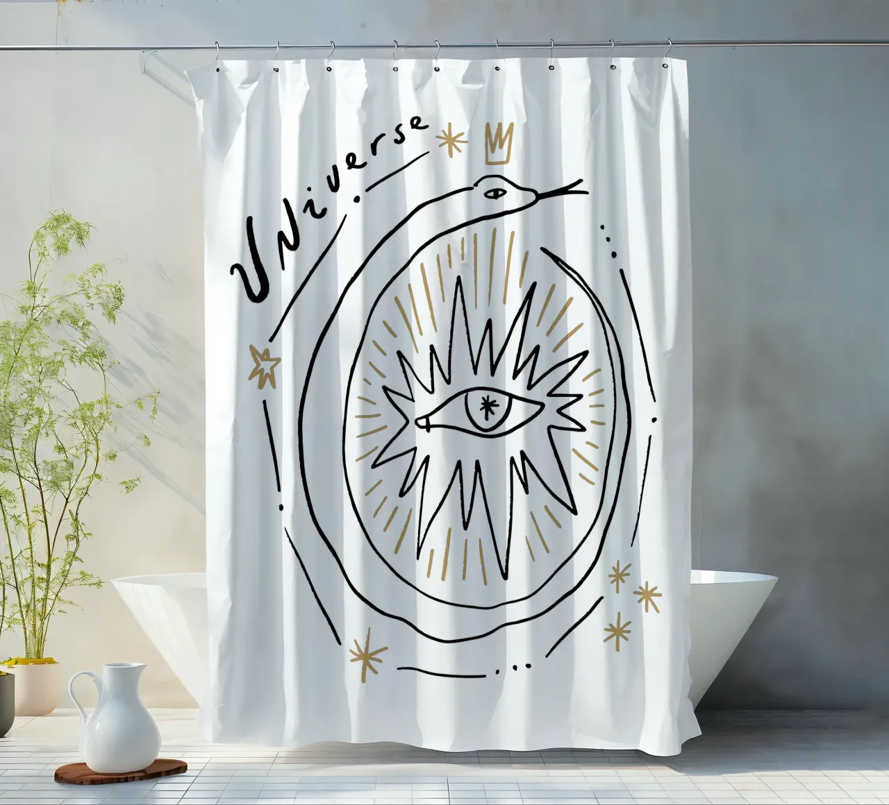 Universe (Without Background) tenda da doccia da treechild