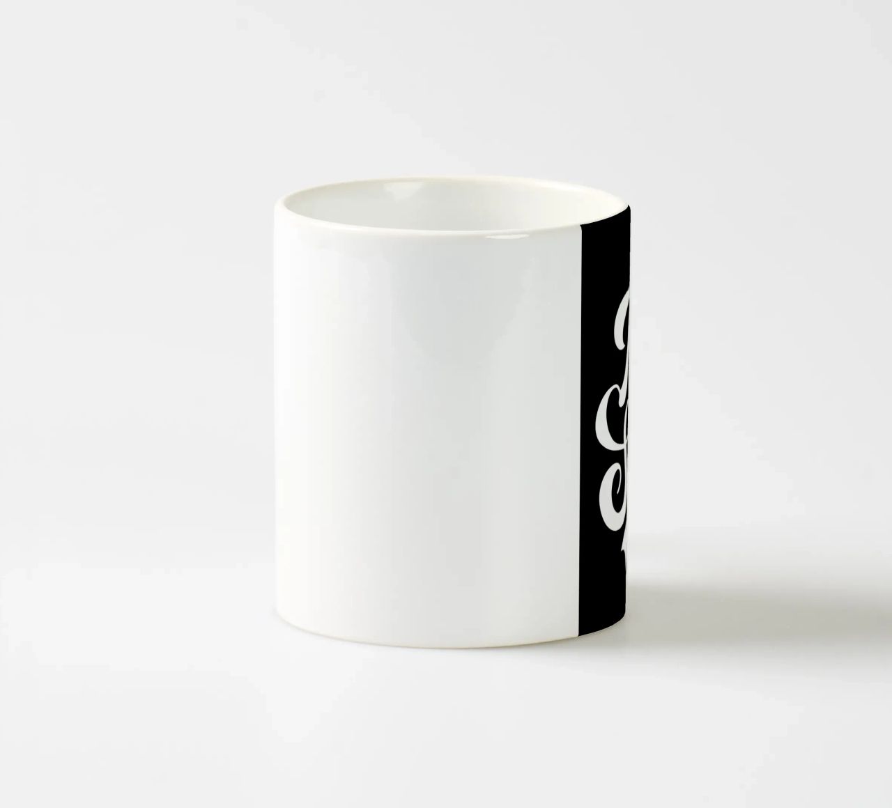 Elegante Keep It Simple Cursieve Typografie keramische mok van inspirational quote