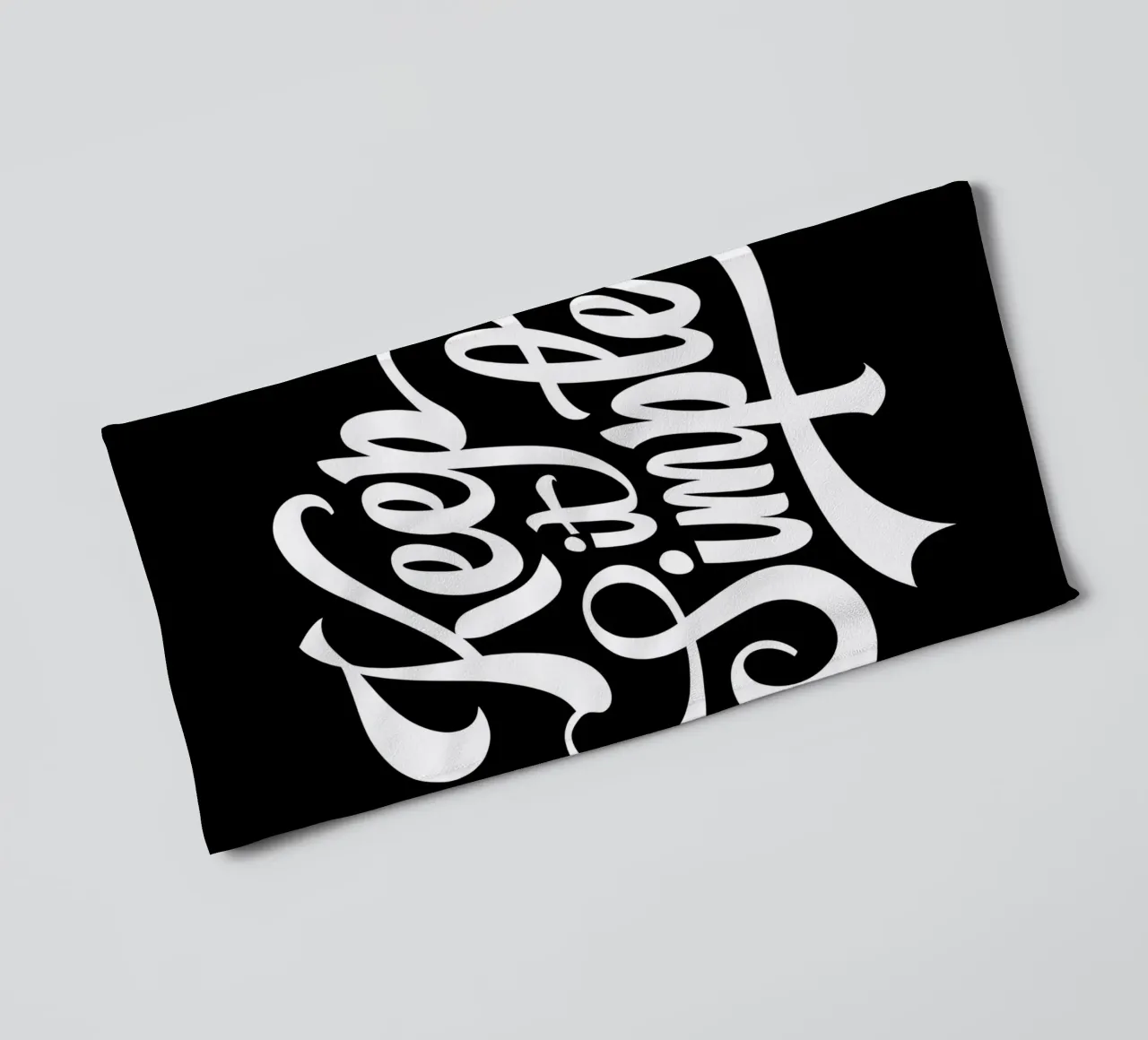 Typographie cursive élégante Keep It Simple serviette de bain de inspirational quote