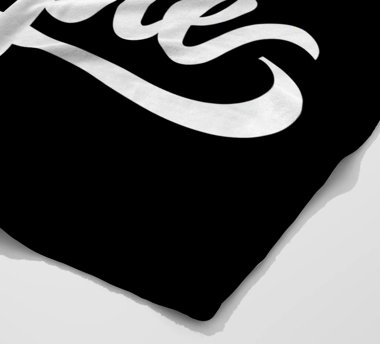 Elegant Keep It Simple Cursive Typography fleece blanket by inspirational quote