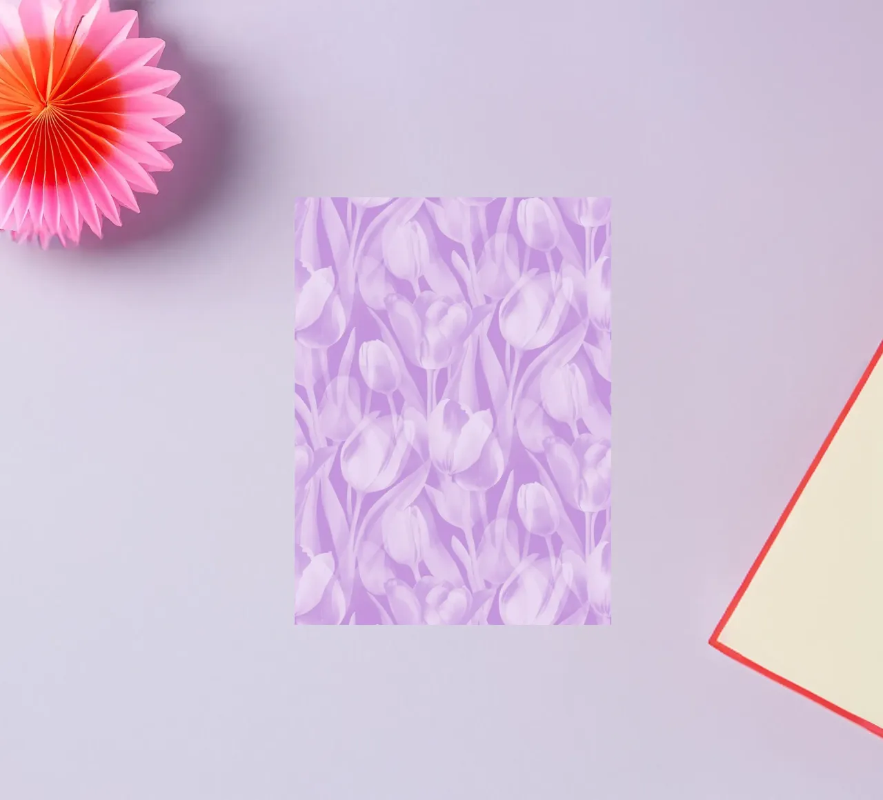 Tulips Lavender and White sticker by SilverPegasus