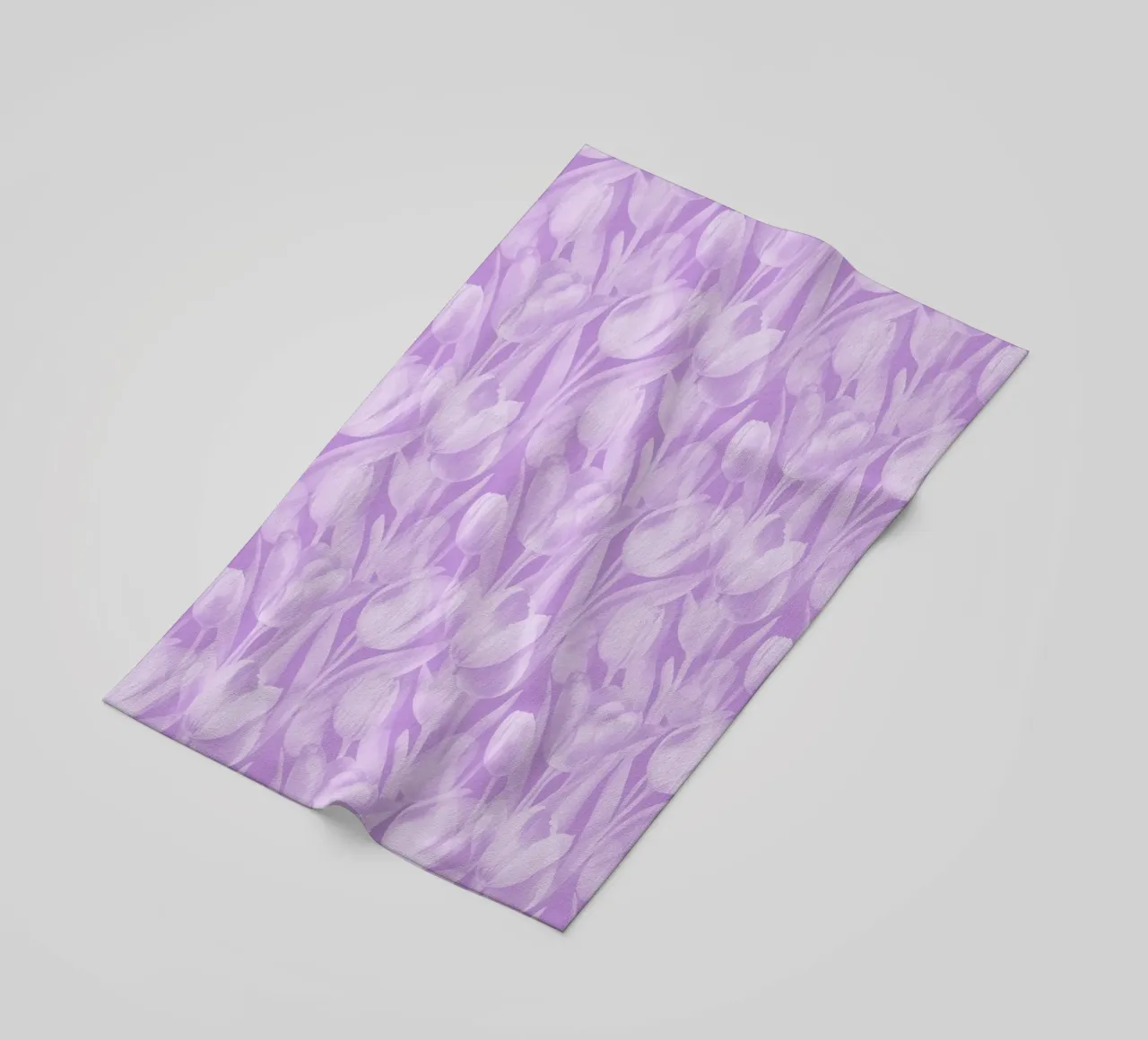 Tulips Lavender and White beach towel by SilverPegasus