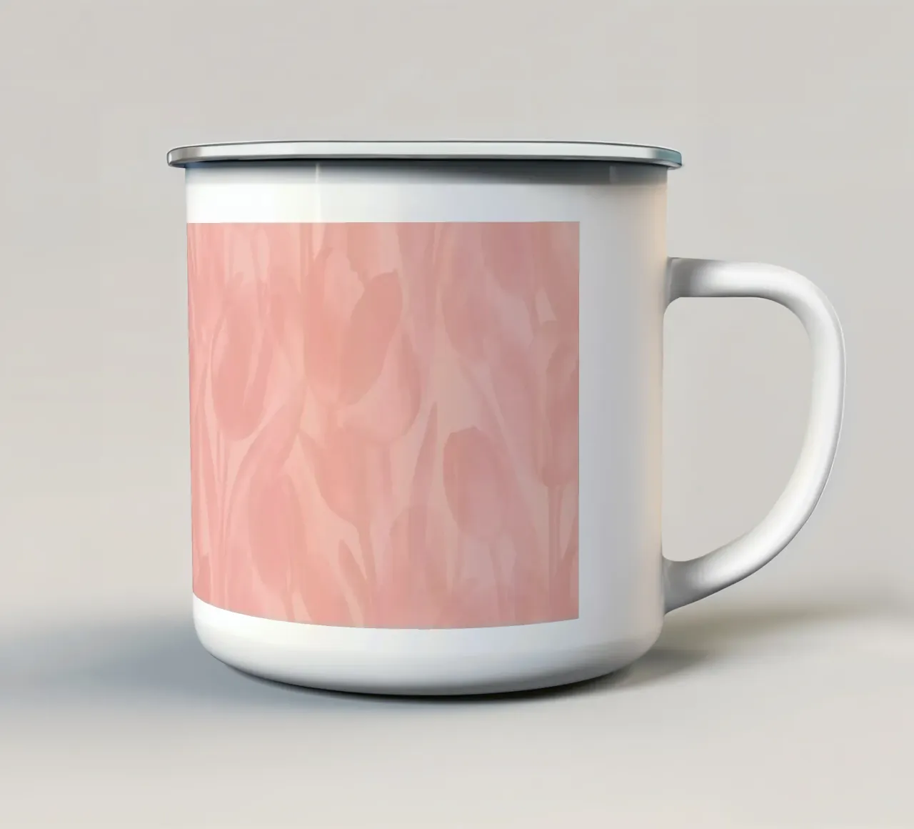 Tulipani Pesca Tonale tazza in smalto da SilverPegasus