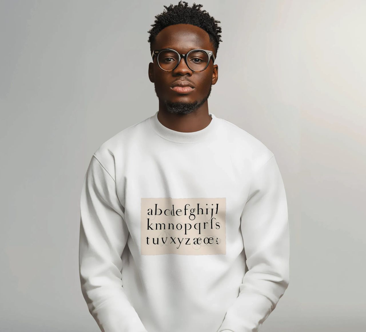 Alphabet Lowercase sudadera de Astër