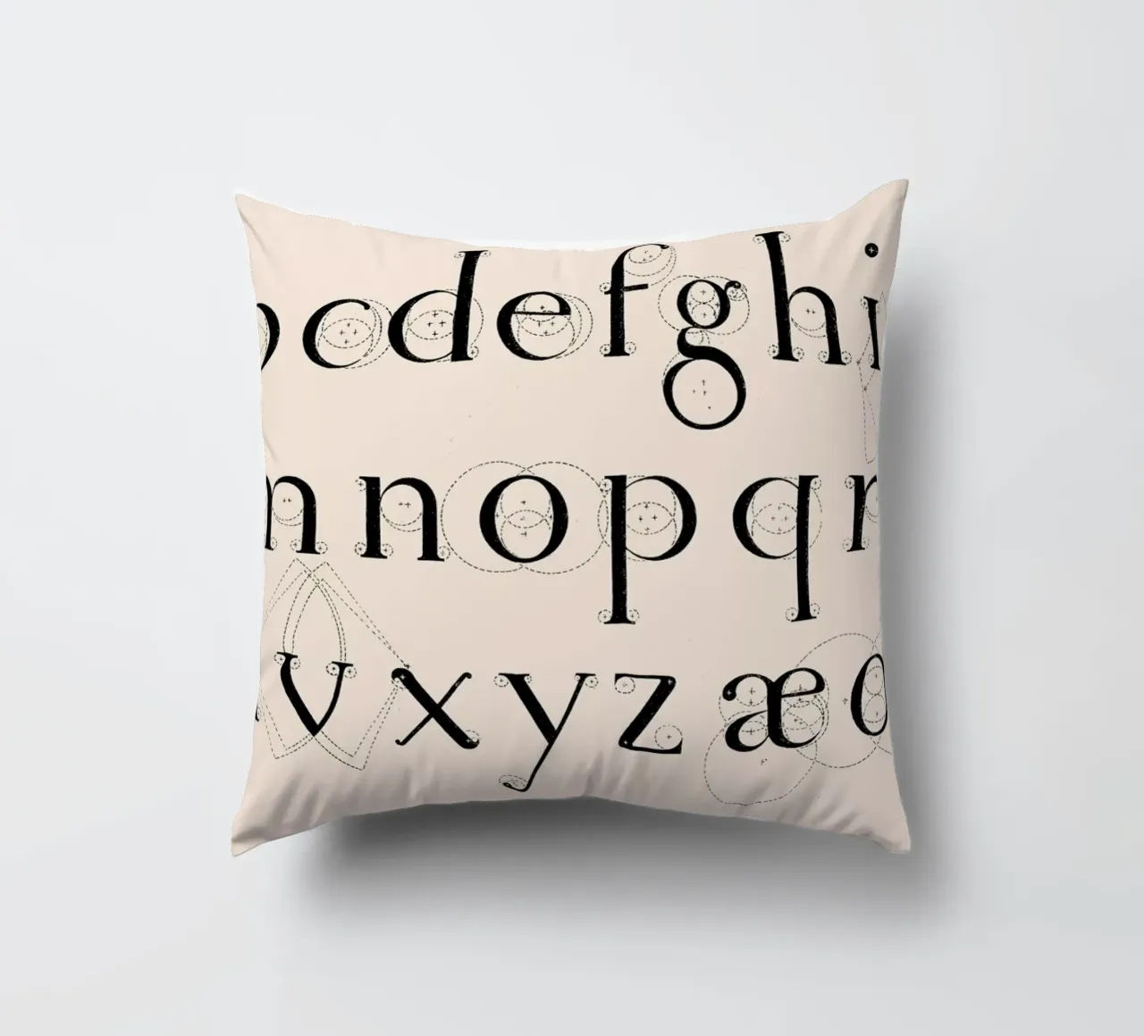 Alphabet Lowercase cuscino da Astër