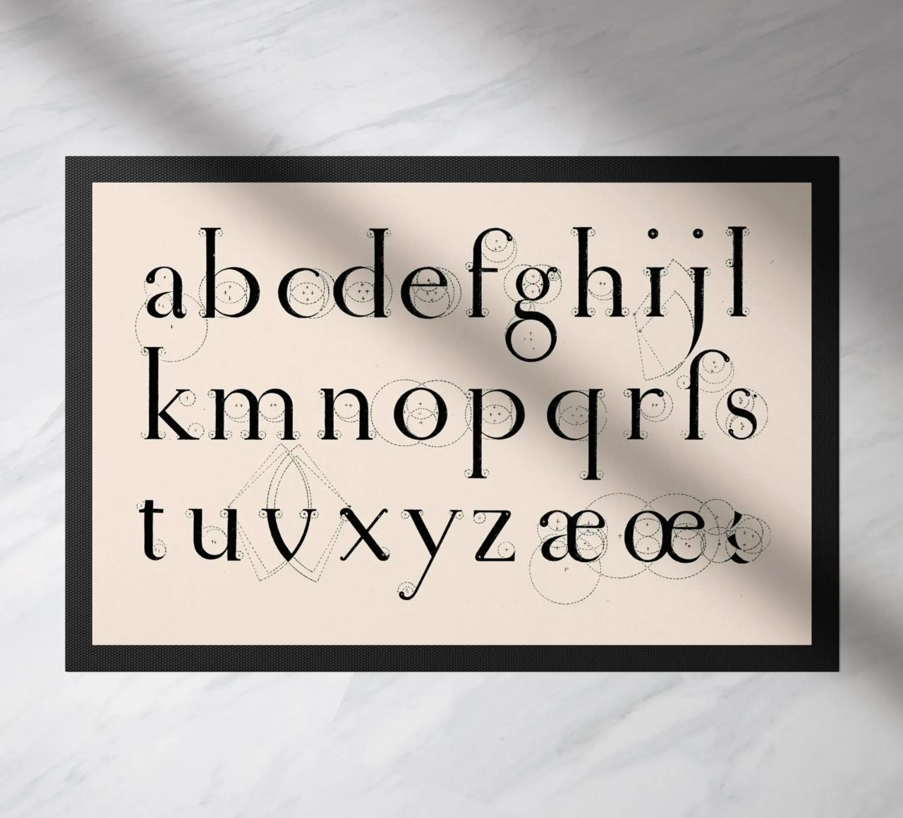 Alphabet Lowercase felpudo de Astër