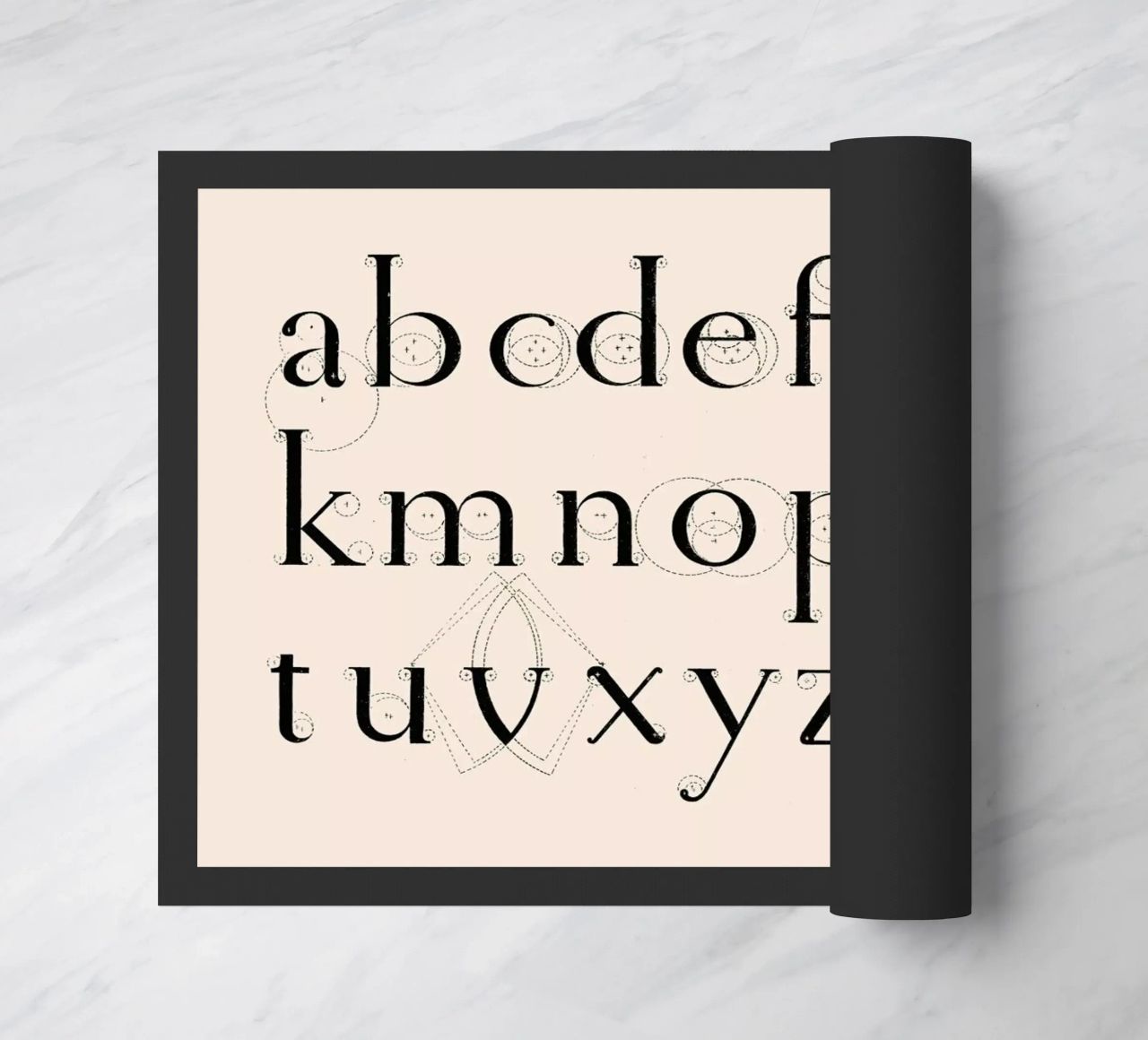 Alphabet Lowercase felpudo de Astër