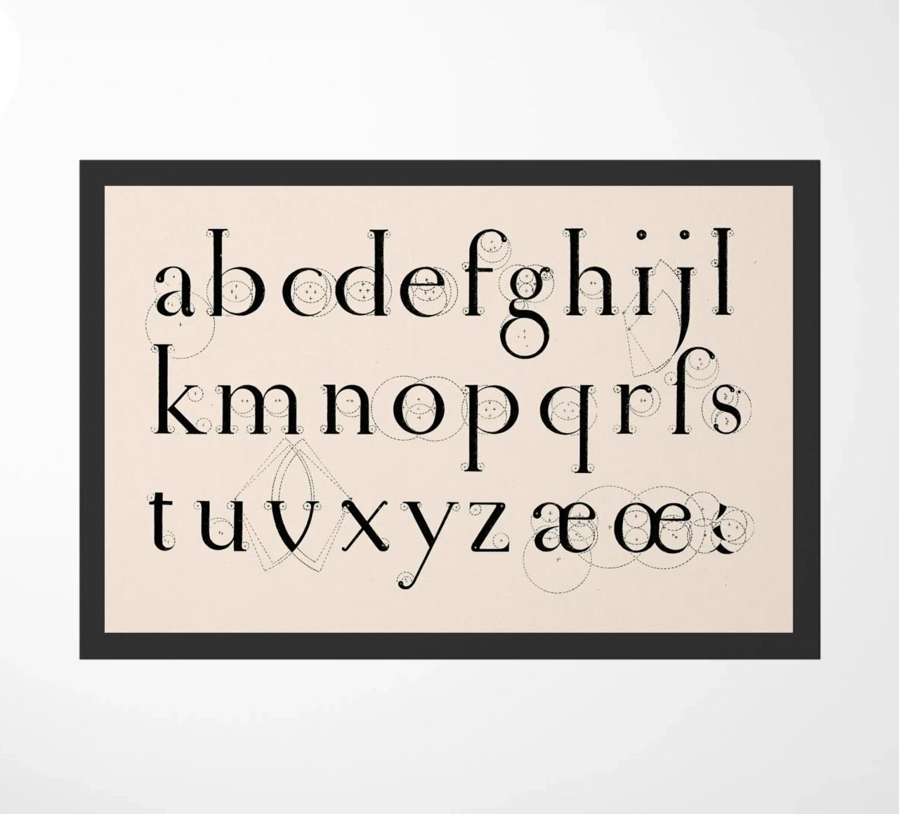 Alphabet Lowercase felpudo de Astër