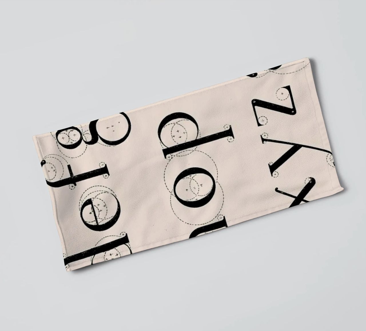 Alphabet Lowercase toalla de baño de Astër